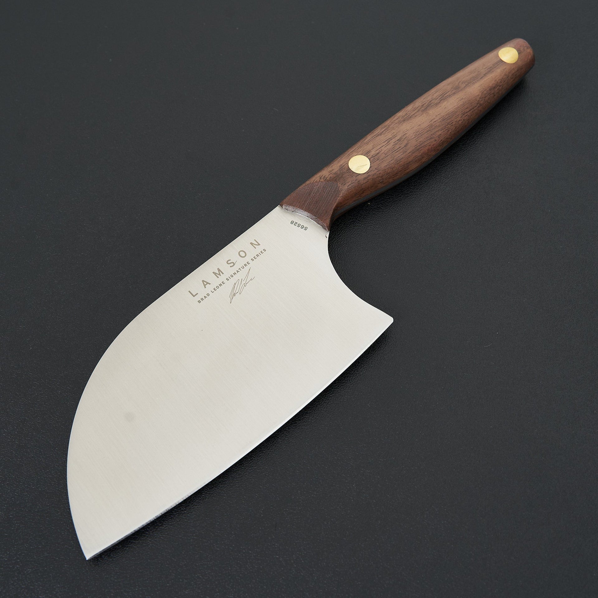 6” Brad Leone "Little B" Chinese Santoku Cleaver-Knife-LamsonSharp-Carbon Knife Co