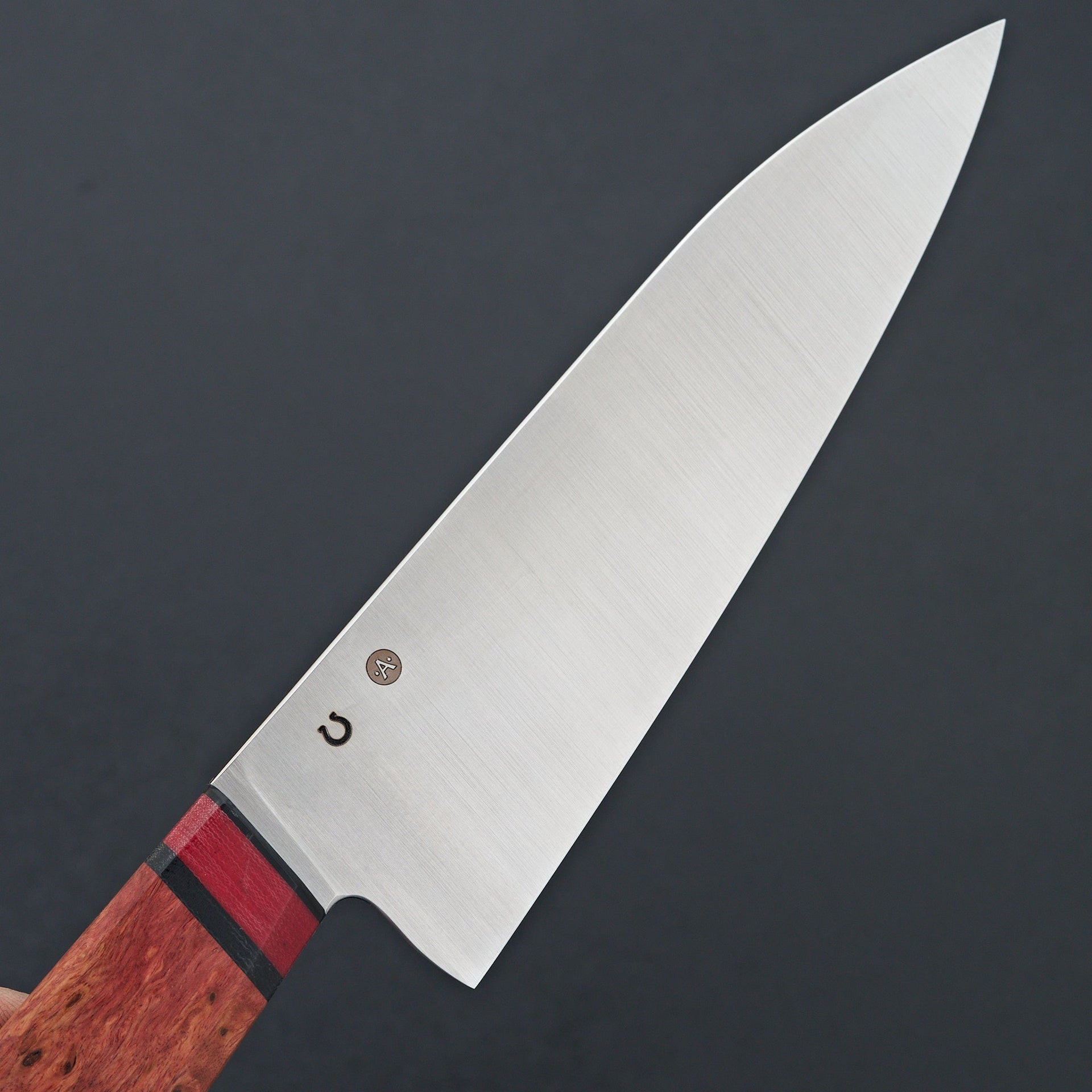 Acre Forge 6.5" Funayuki Red Dyed Birch by Ryan-Knife-Acre Forge-Carbon Knife Co