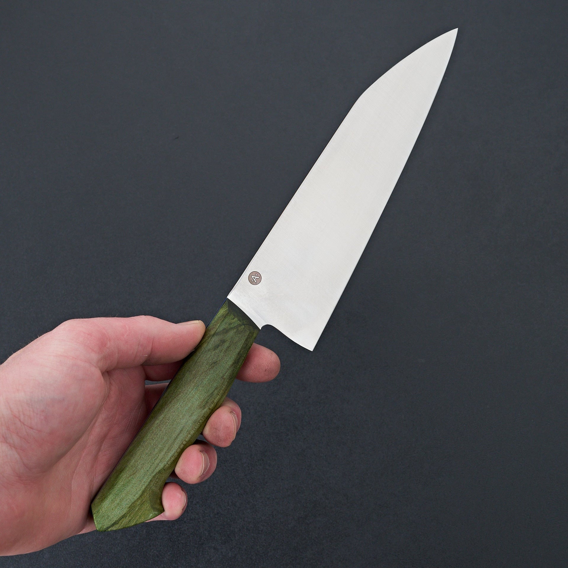 Acre Forge 7" Bunka Green Dyed Maple by Chloe-Knife-Acre Forge-Carbon Knife Co