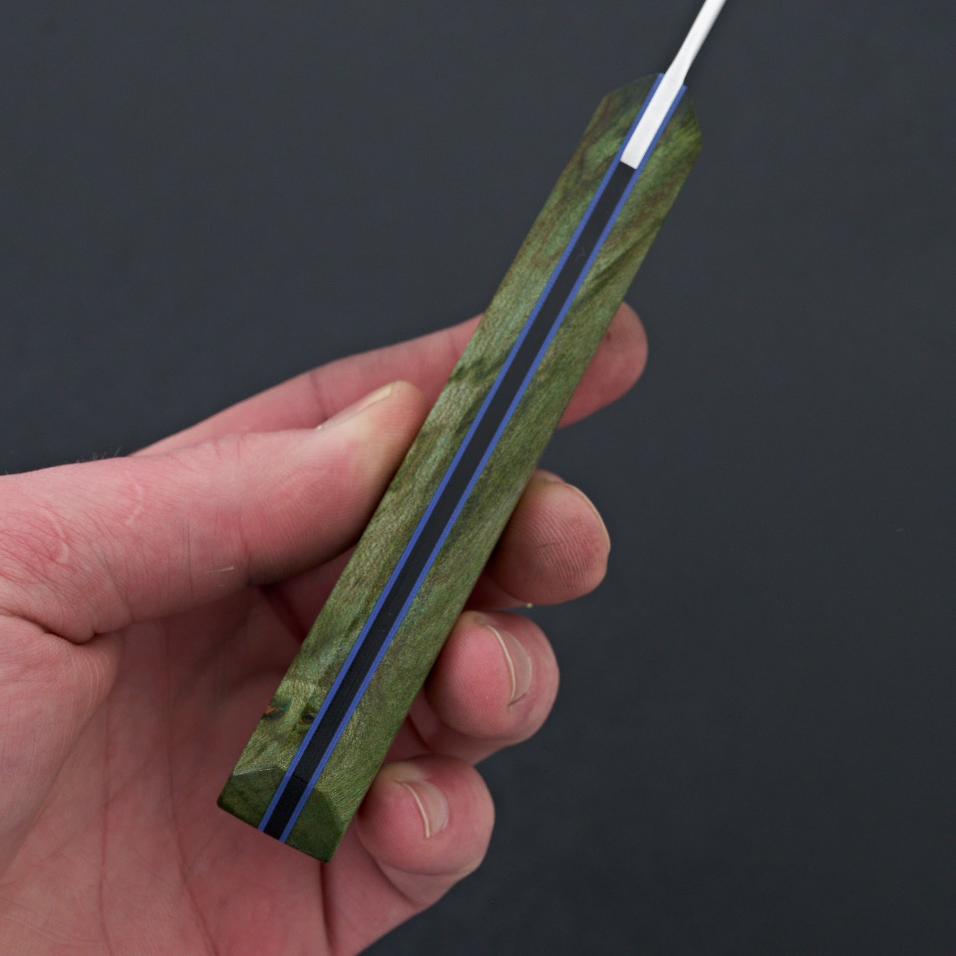 Acre Forge 7" Bunka Green Dyed Maple by Chloe-Knife-Acre Forge-Carbon Knife Co