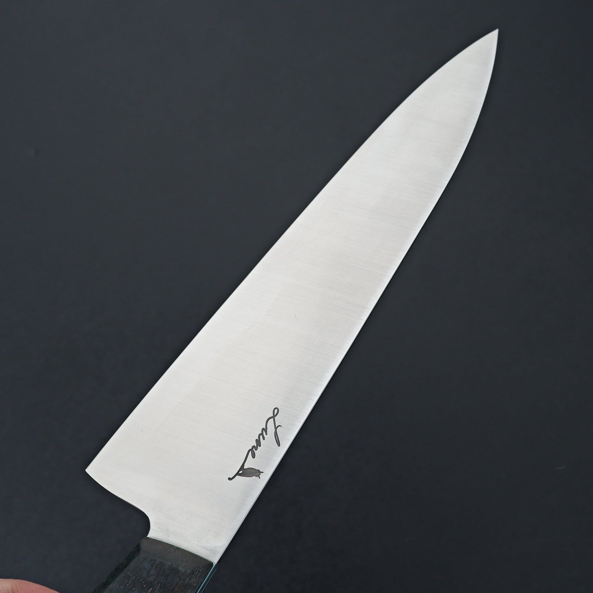 Acre Forge 7.5" Slicer Blue Dyed Mango Wood by Chloe-Knife-Acre Forge-Carbon Knife Co