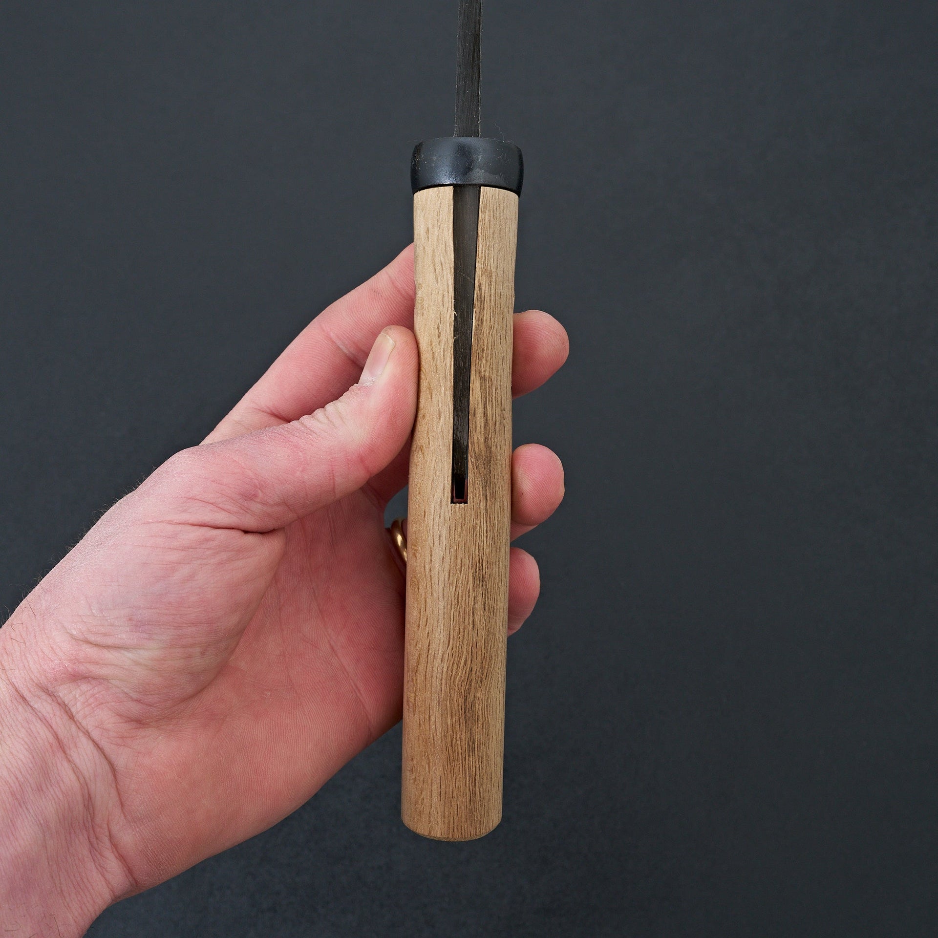 Ajikataya Kengata Hatchet 210mm Oak Handle (Single Bevel)-Knife-Hitohira-Carbon Knife Co