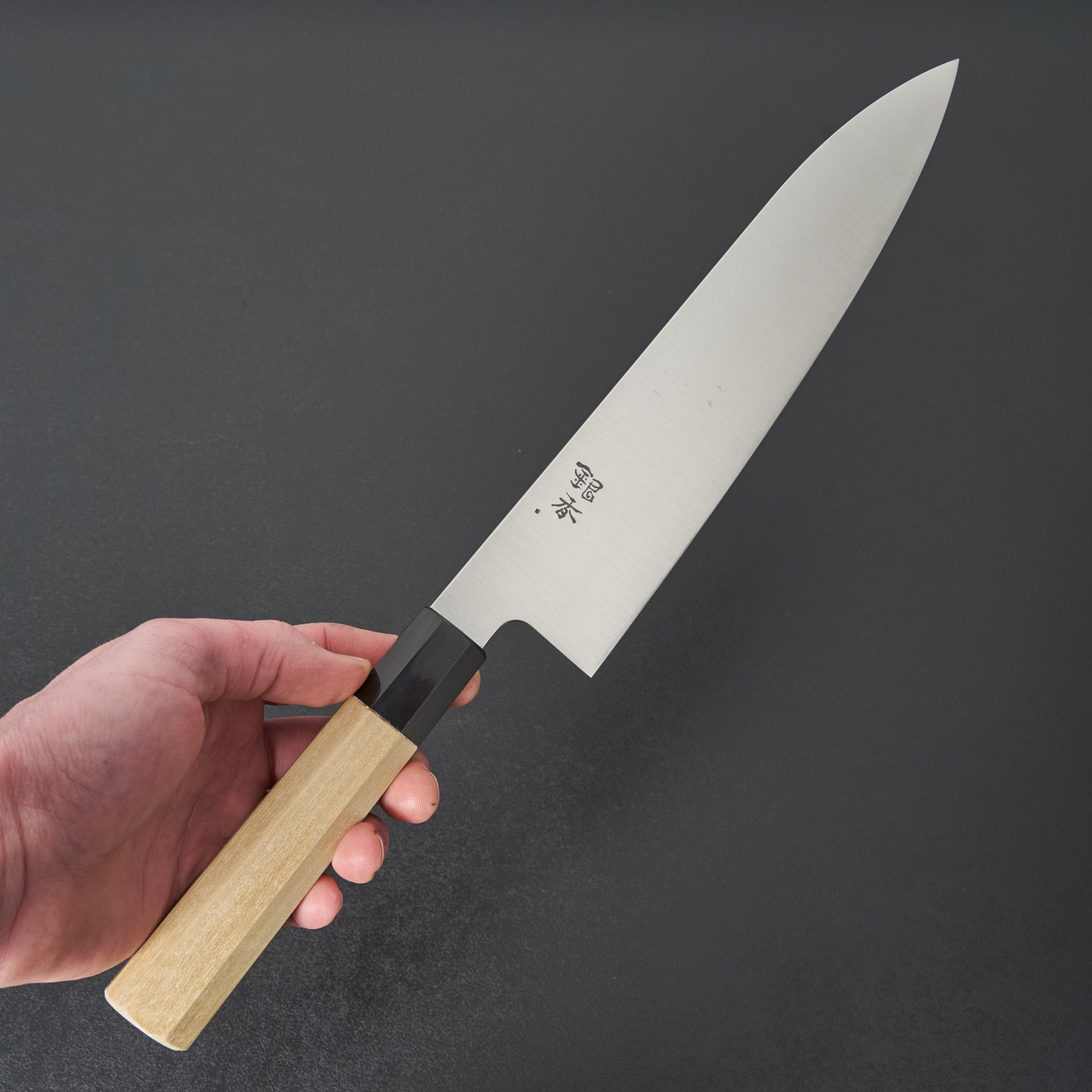 Ashi Ginga Stainless Gyuto 240mm (Extra Height)-Knife-Ashi Hamono-Carbon Knife Co