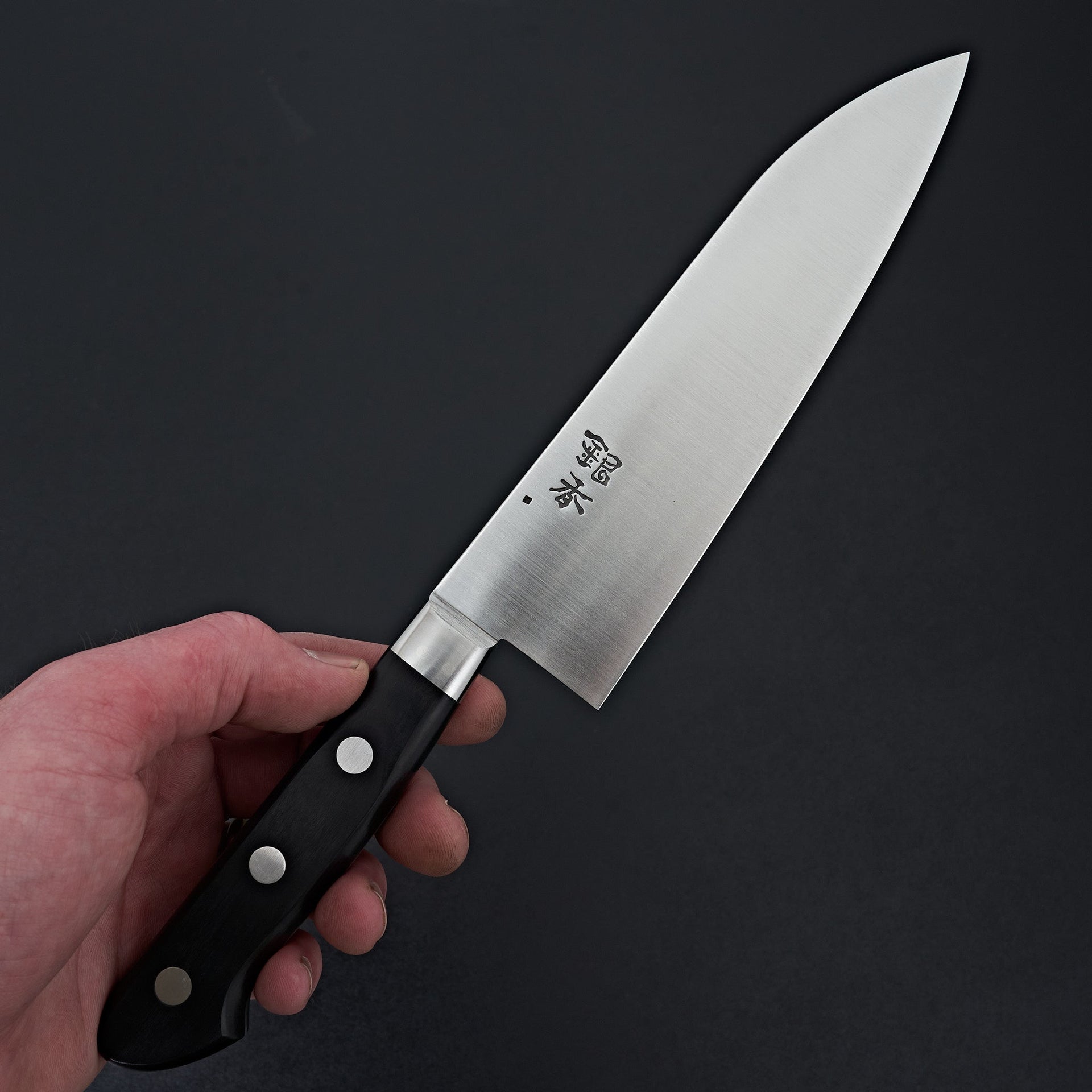 Ashi Ginga Stainless Western Santoku 165mm-Knife-Ashi Hamono-Carbon Knife Co