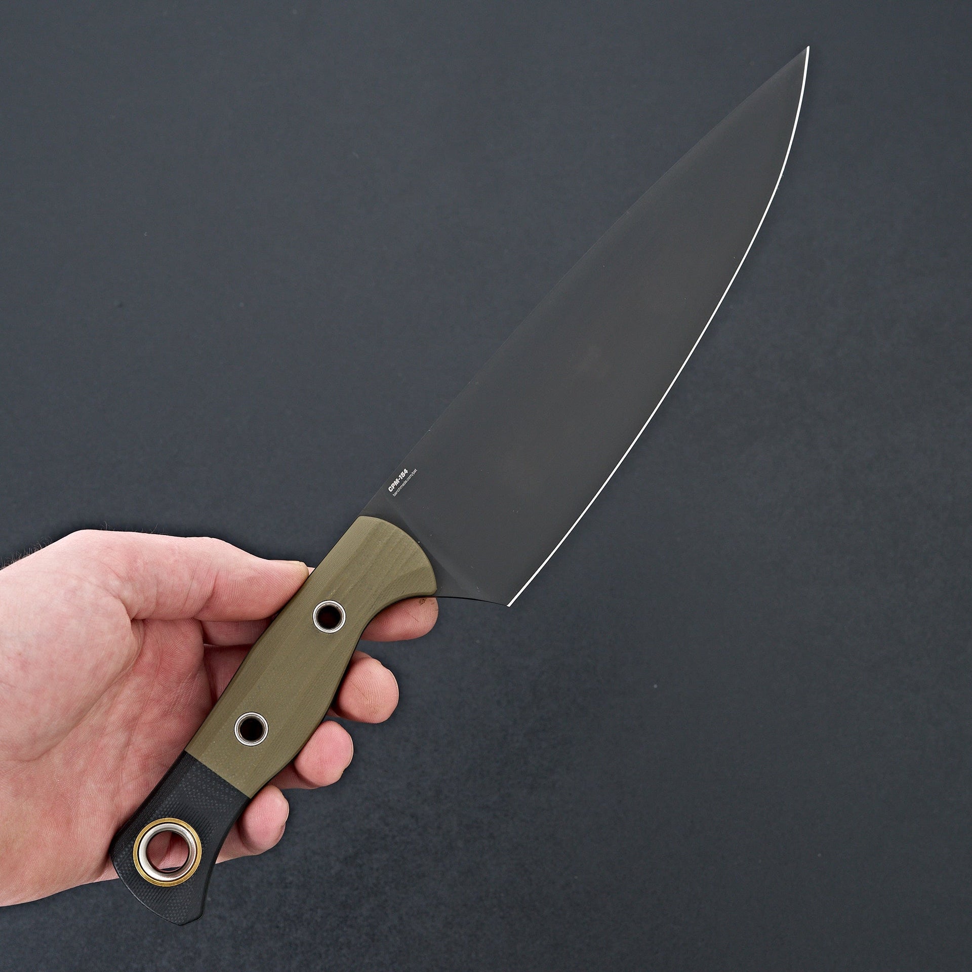 Benchmade 3-Piece Set Kitchen Knives OD Green & Black G-10-Knife-Benchmade-Carbon Knife Co