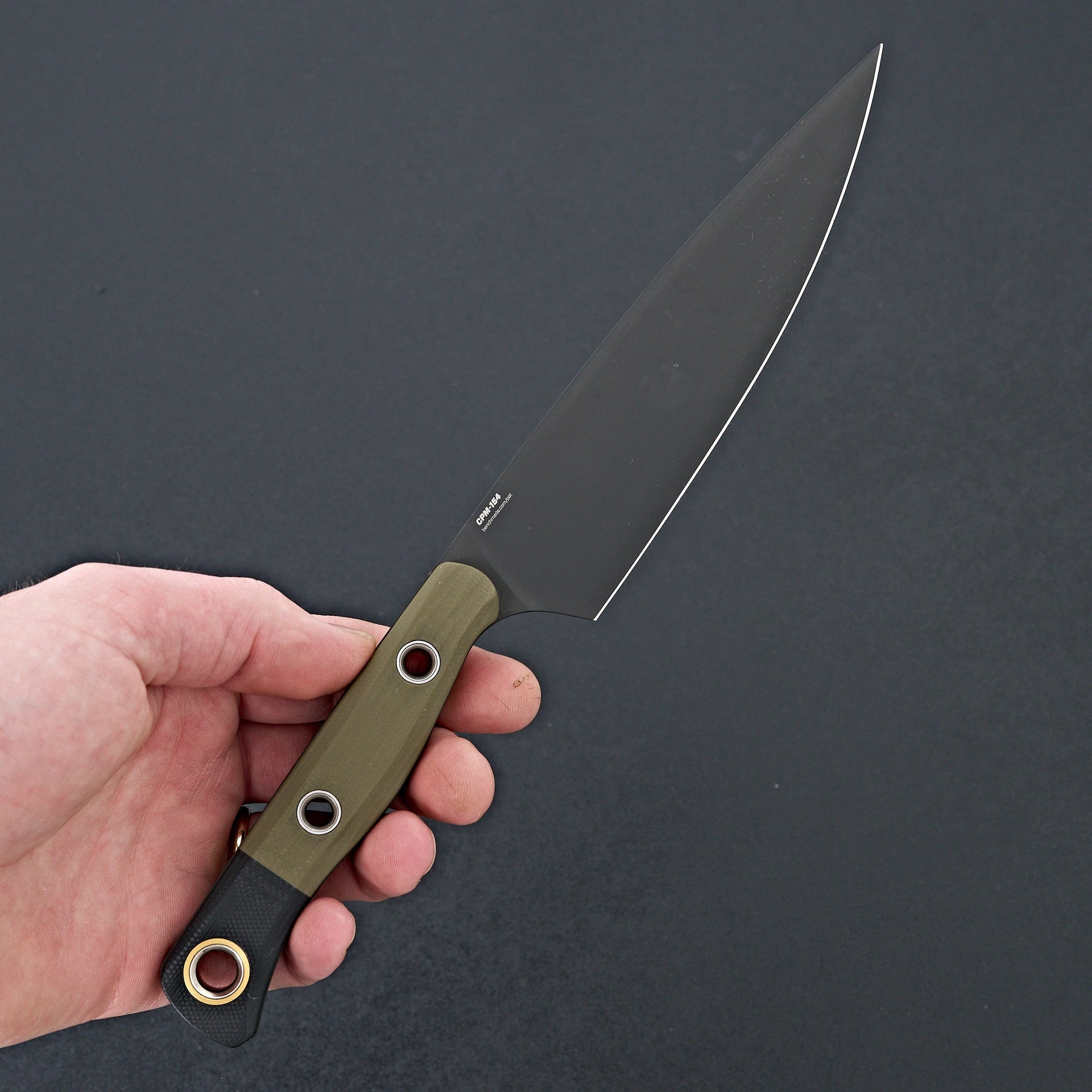 Benchmade 3-Piece Set Kitchen Knives OD Green & Black G-10-Knife-Benchmade-Carbon Knife Co