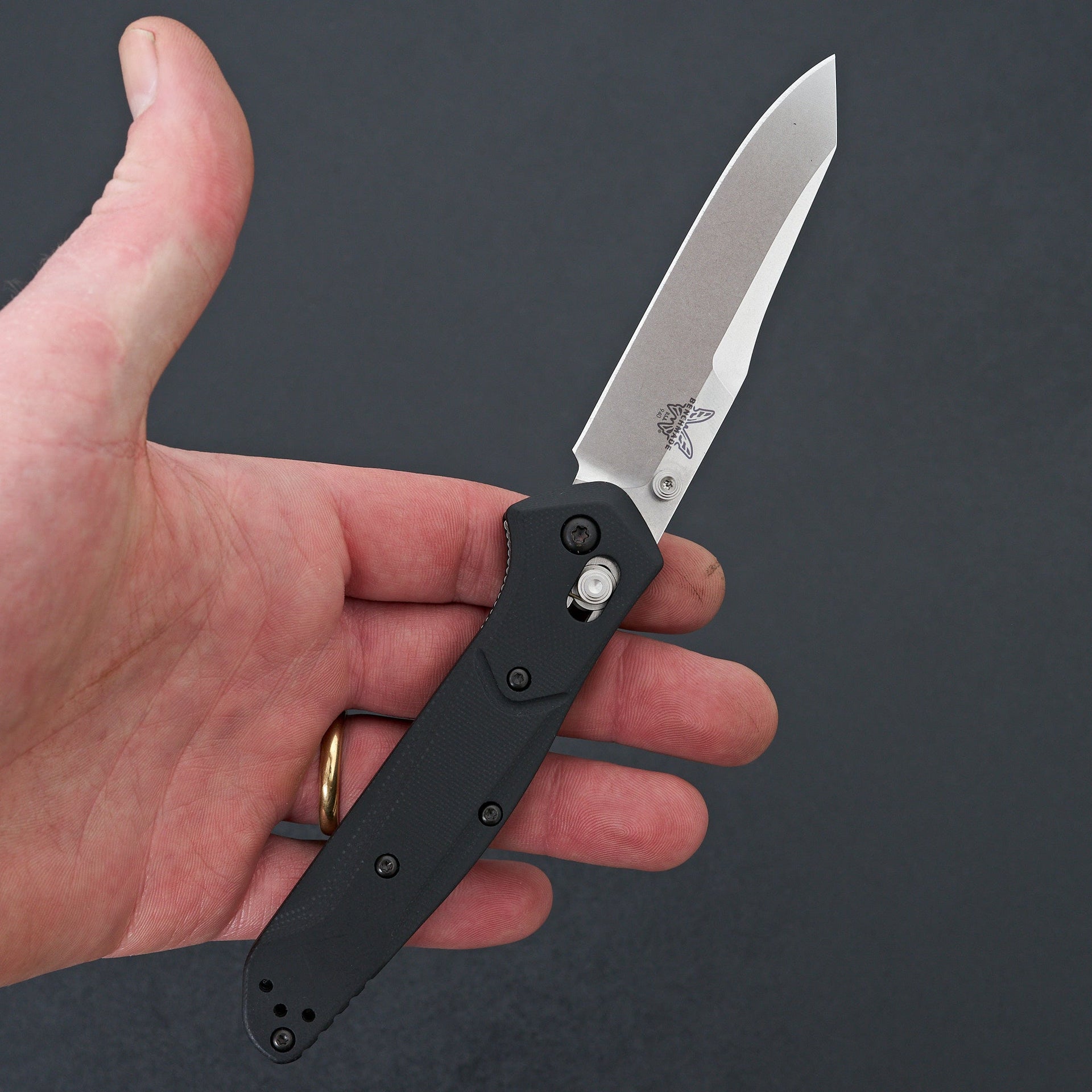 Benchmade 940 Osborne Black G10-Knife-Benchmade-Carbon Knife Co