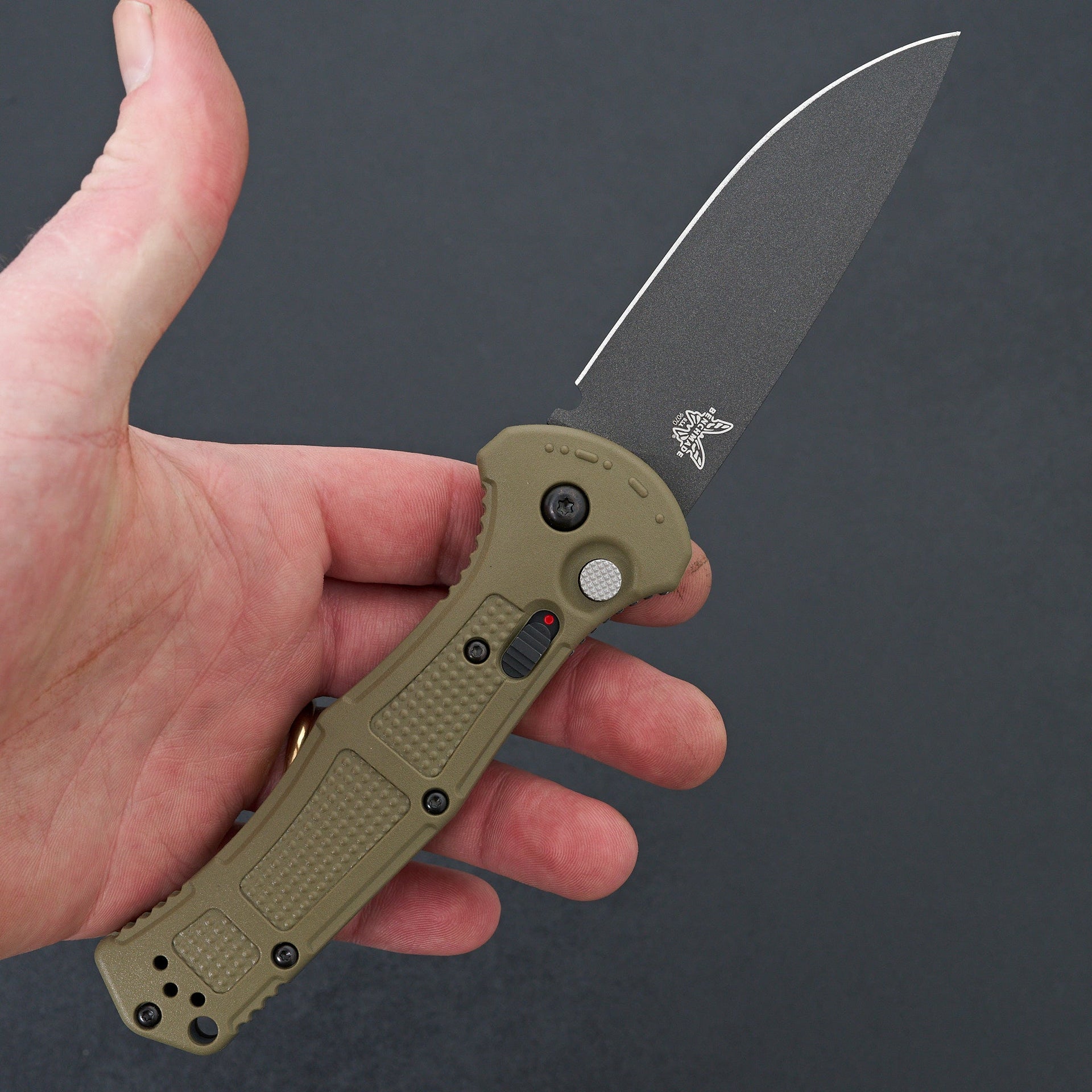 Benchmade Claymore Automatic Knife Ranger Green Grivory-Knife-Benchmade-Carbon Knife Co