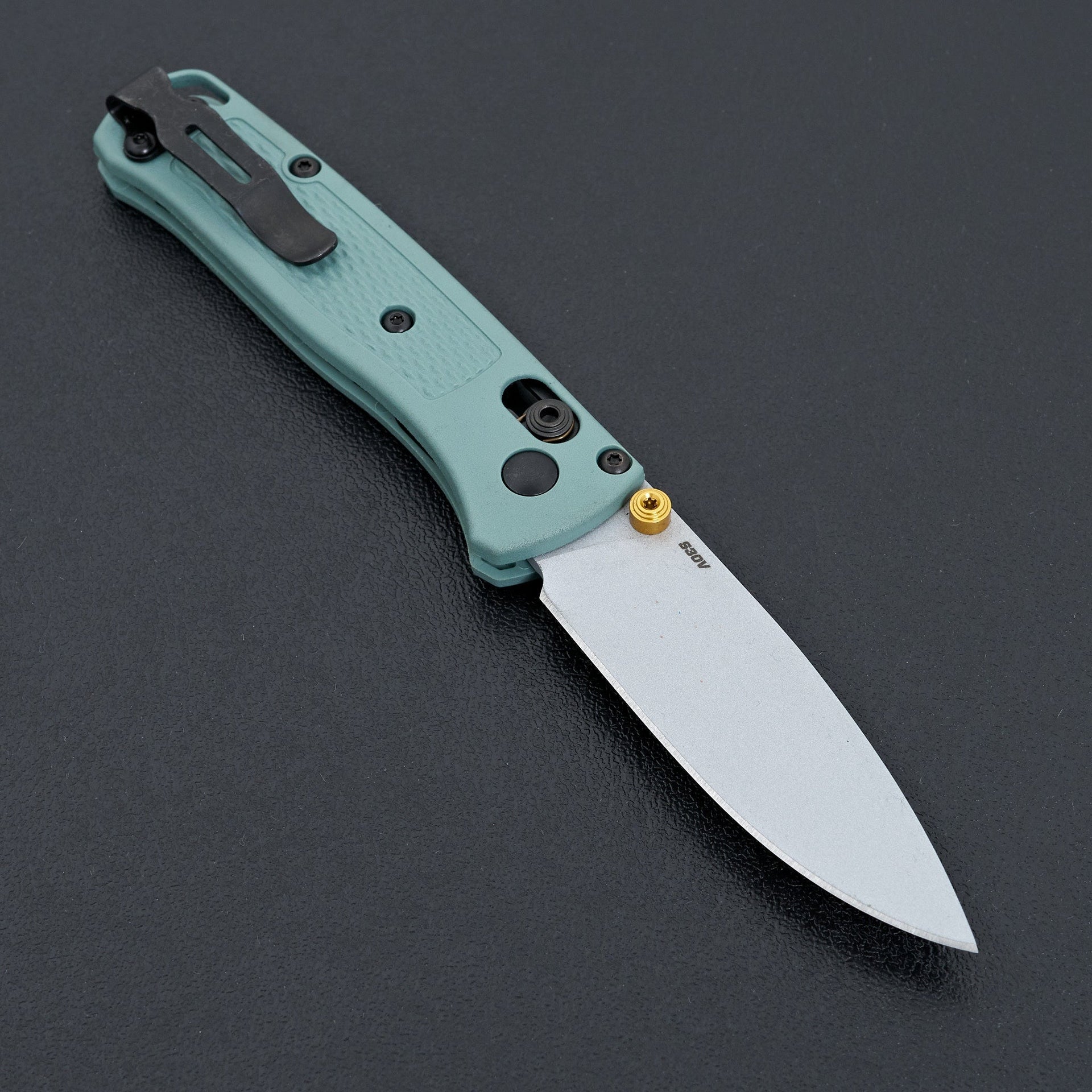 Benchmade Mini Bugout Sage Green Grivory-Knife-Benchmade-Carbon Knife Co