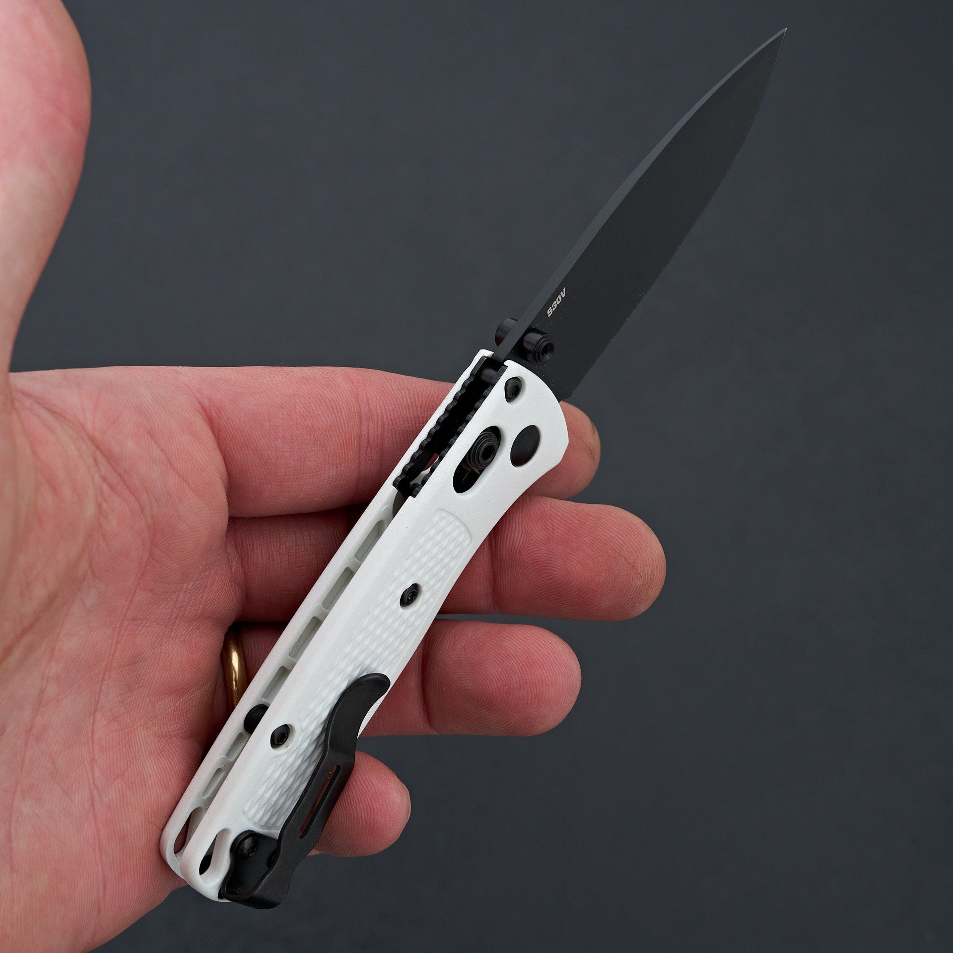 Benchmade Mini Bugout White Grivory-Knife-Benchmade-Carbon Knife Co