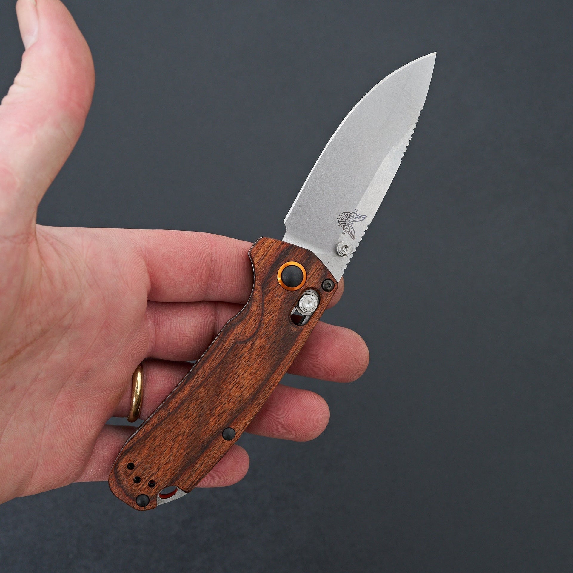 Benchmade Northfork Stabilized Wood-Knife-Benchmade-Carbon Knife Co