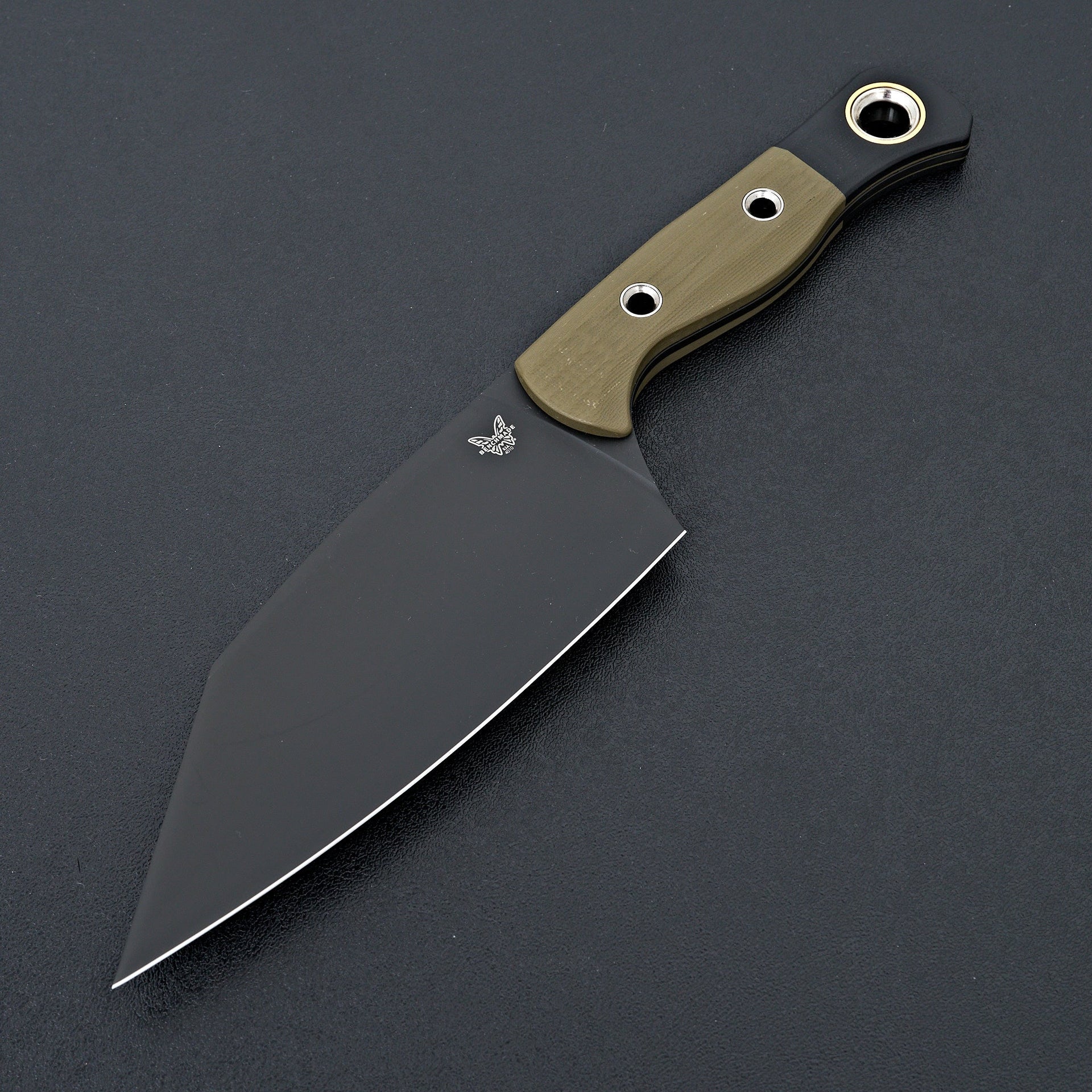 Benchmade Station Kitchen Knife OD Green & Black G-10-Knife-Benchmade-Carbon Knife Co