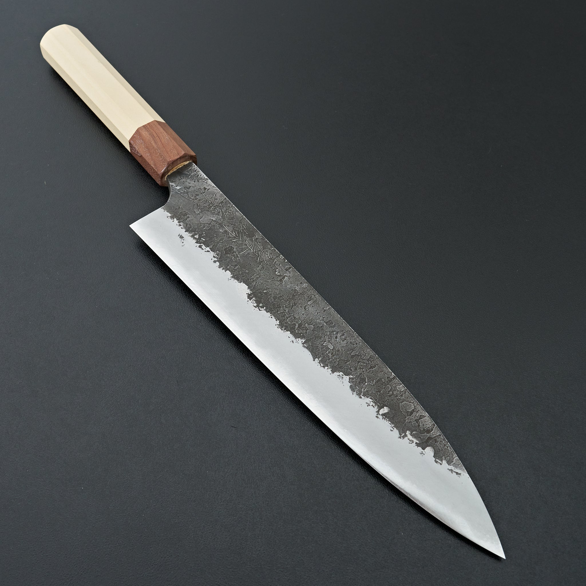 Mazaki White#2 Kuro Nashiji Gyuto 240mm