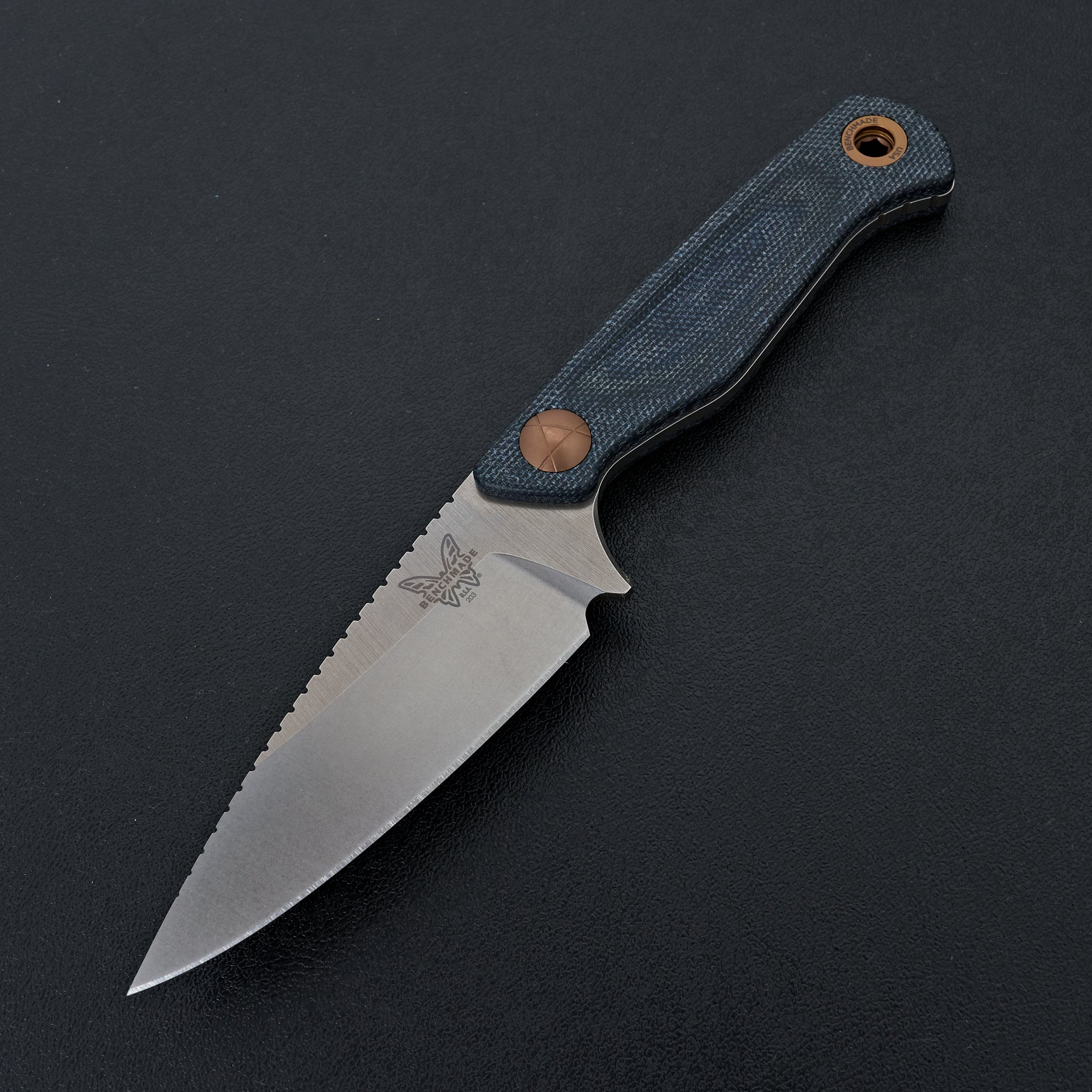 MICA&DEAI購入　ステッチカットブラウス　オフ　新品未使用タグ付き Benchmade Dacian Blue Denim Micarta