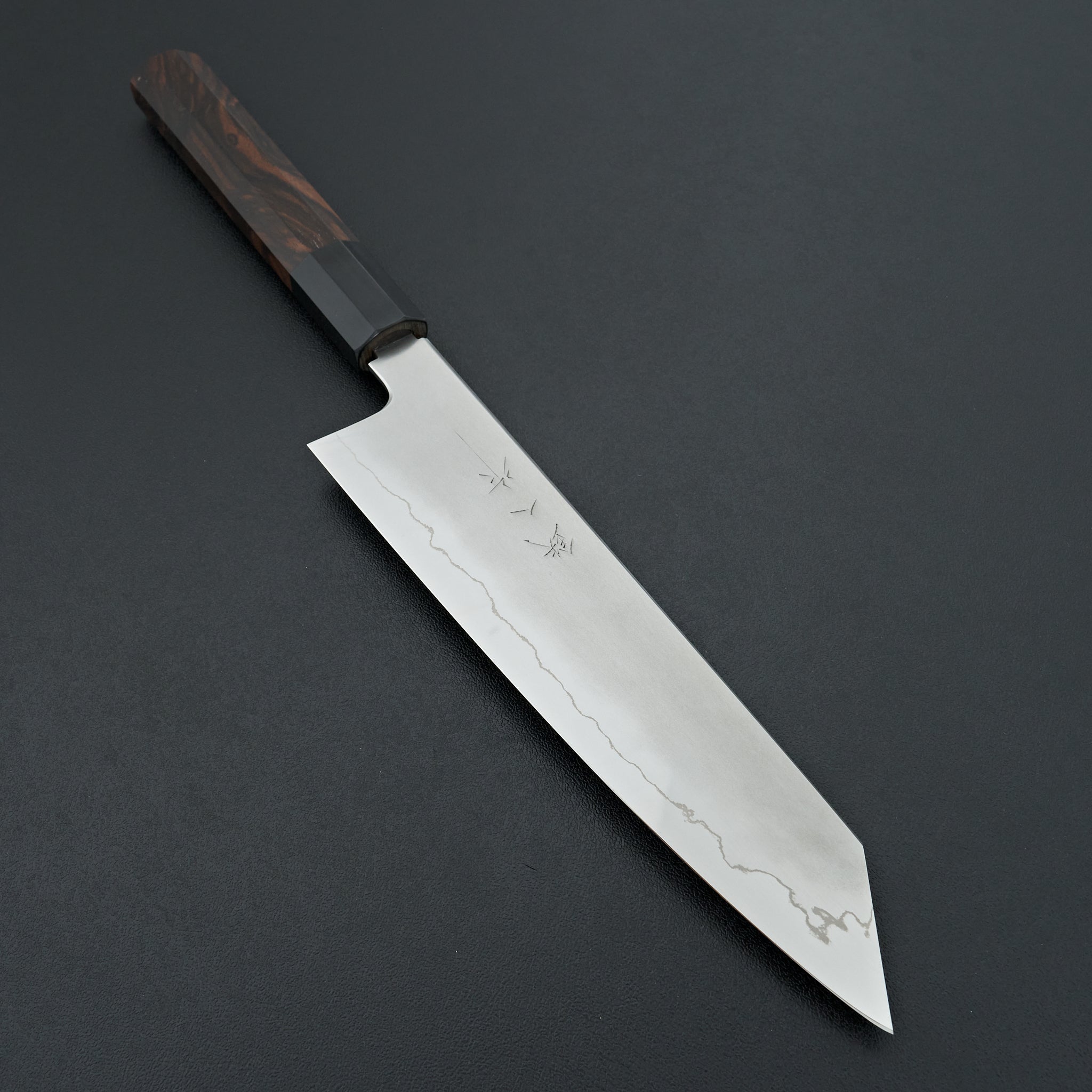Tetsujin Silver #3 Kasumi Kiritsuke Gyuto 210mm Taihei Makassar Ebony