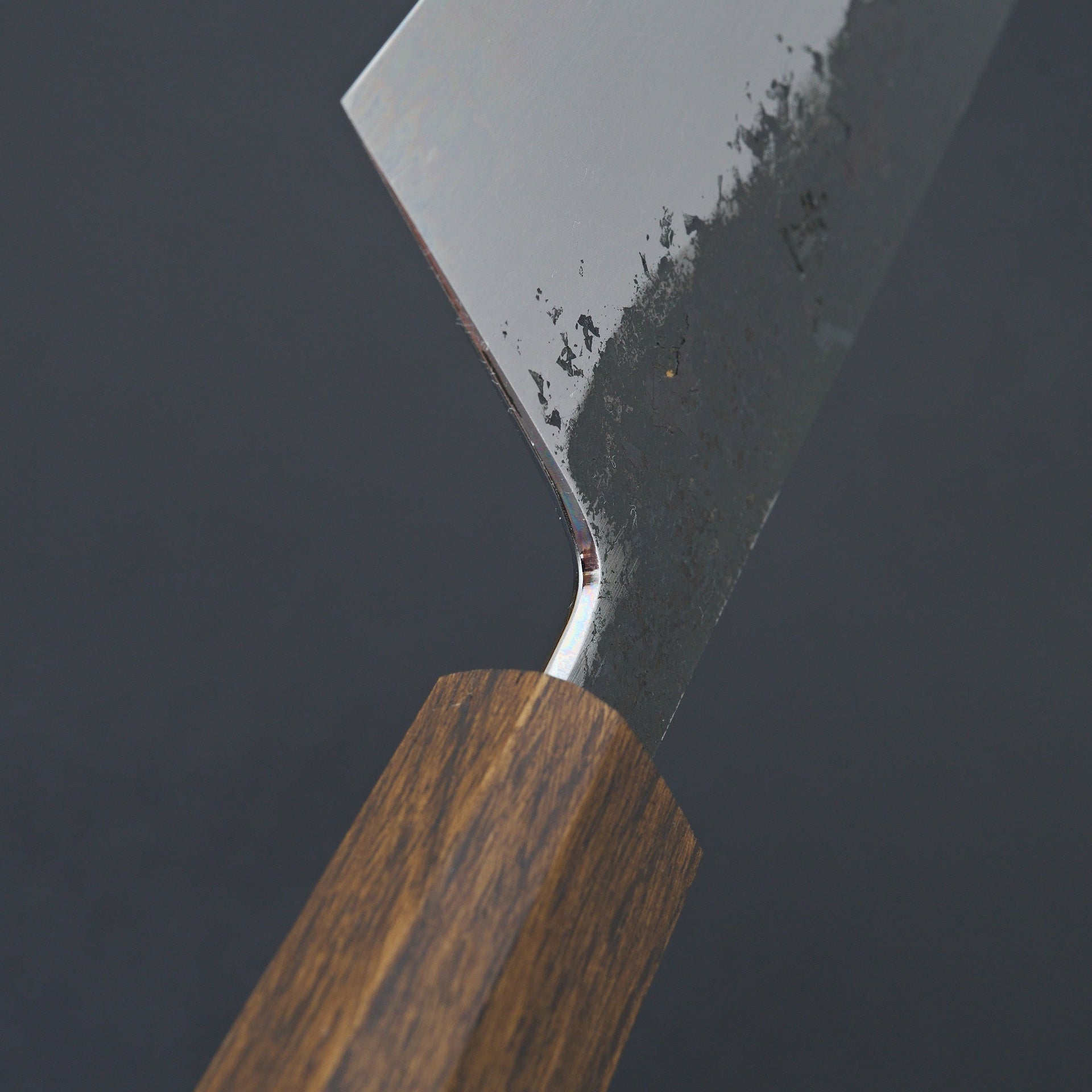 HADO Sumi Blue #1 Damascus Nakiri 165mm-Knife-Hado-Carbon Knife Co