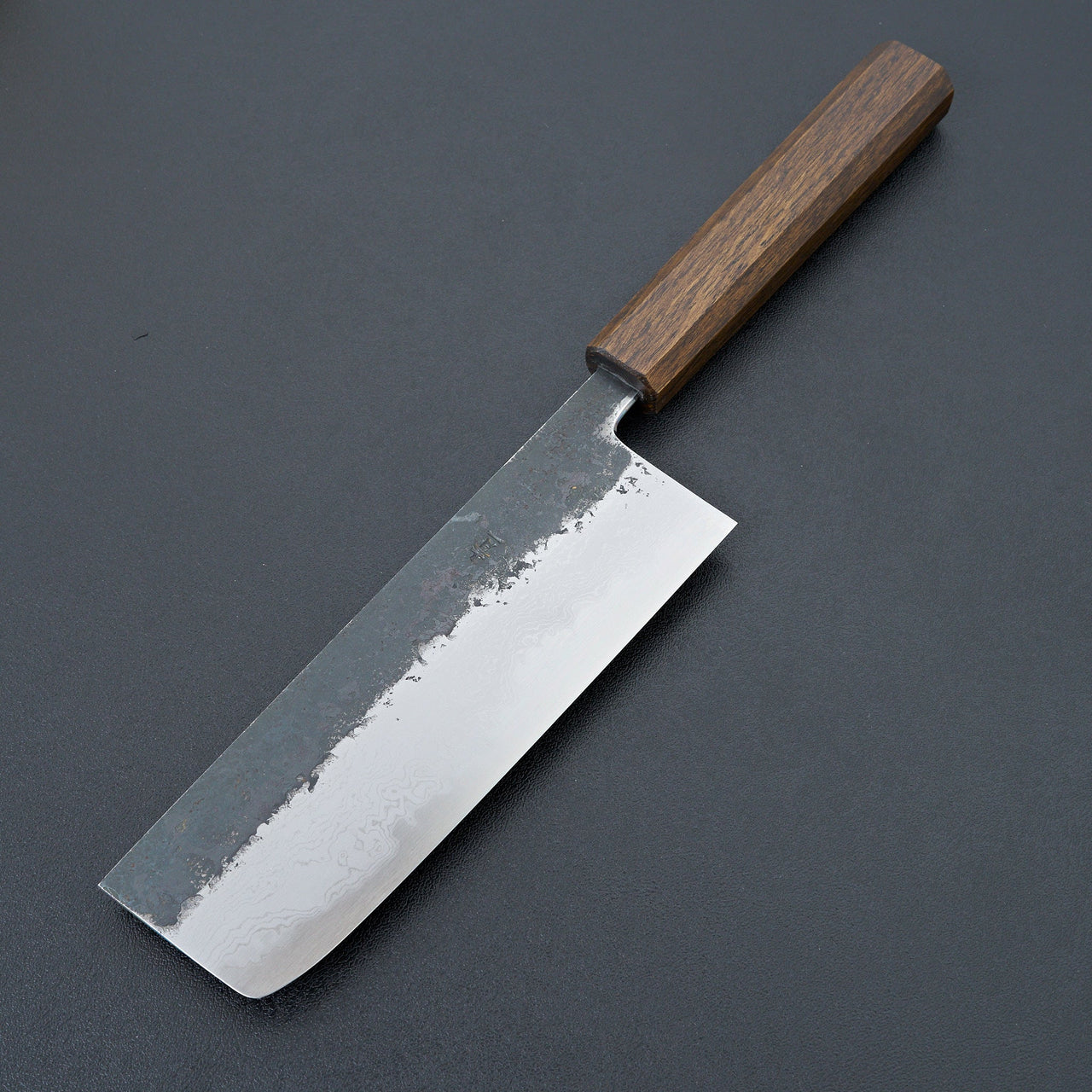 HADO Sumi Blue #1 Damascus Nakiri 165mm-Knife-Hado-Carbon Knife Co