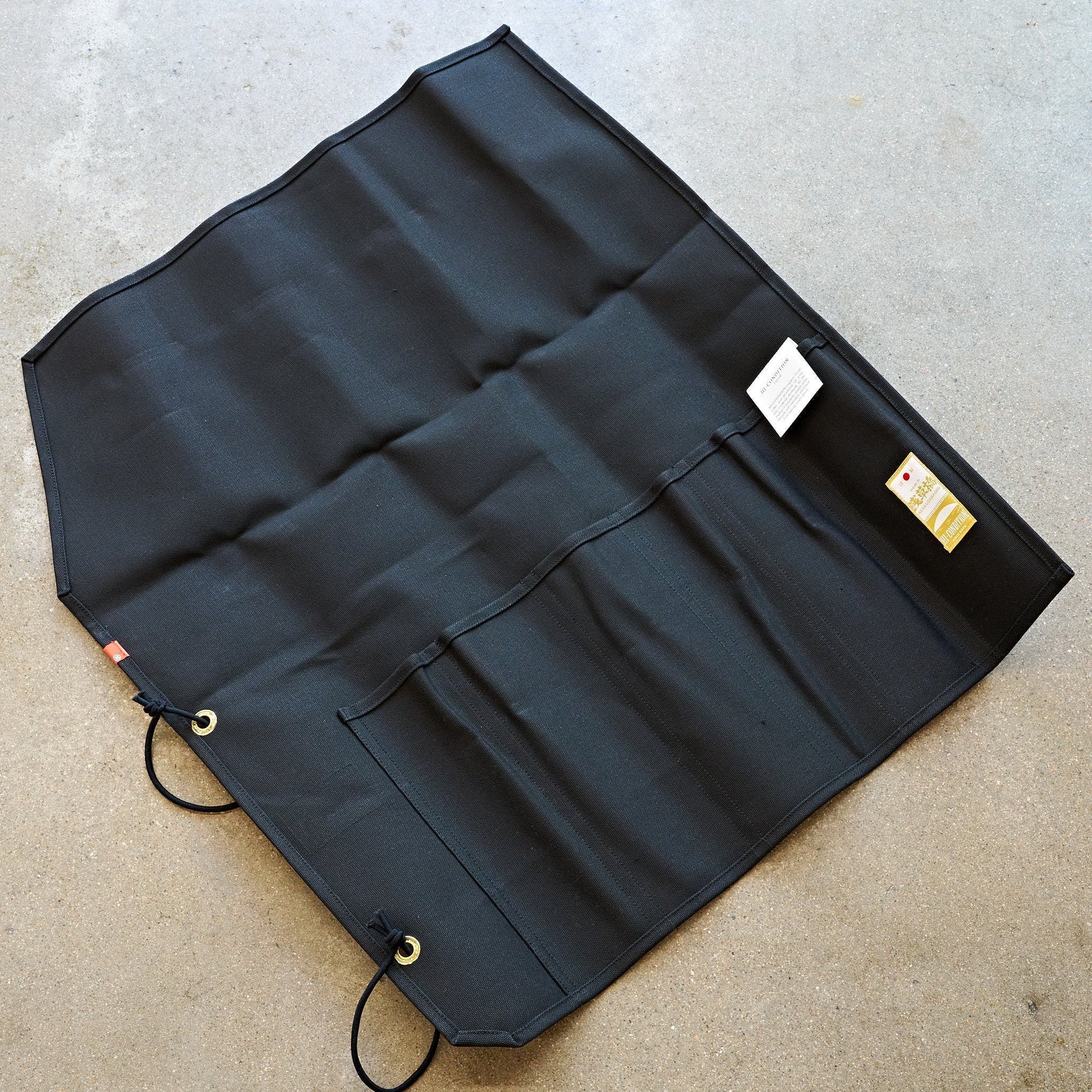 Hi-Condition Hanpu Canvas 6 Pockets Knife Roll Black-Knife Accessories-Hitohira-Carbon Knife Co