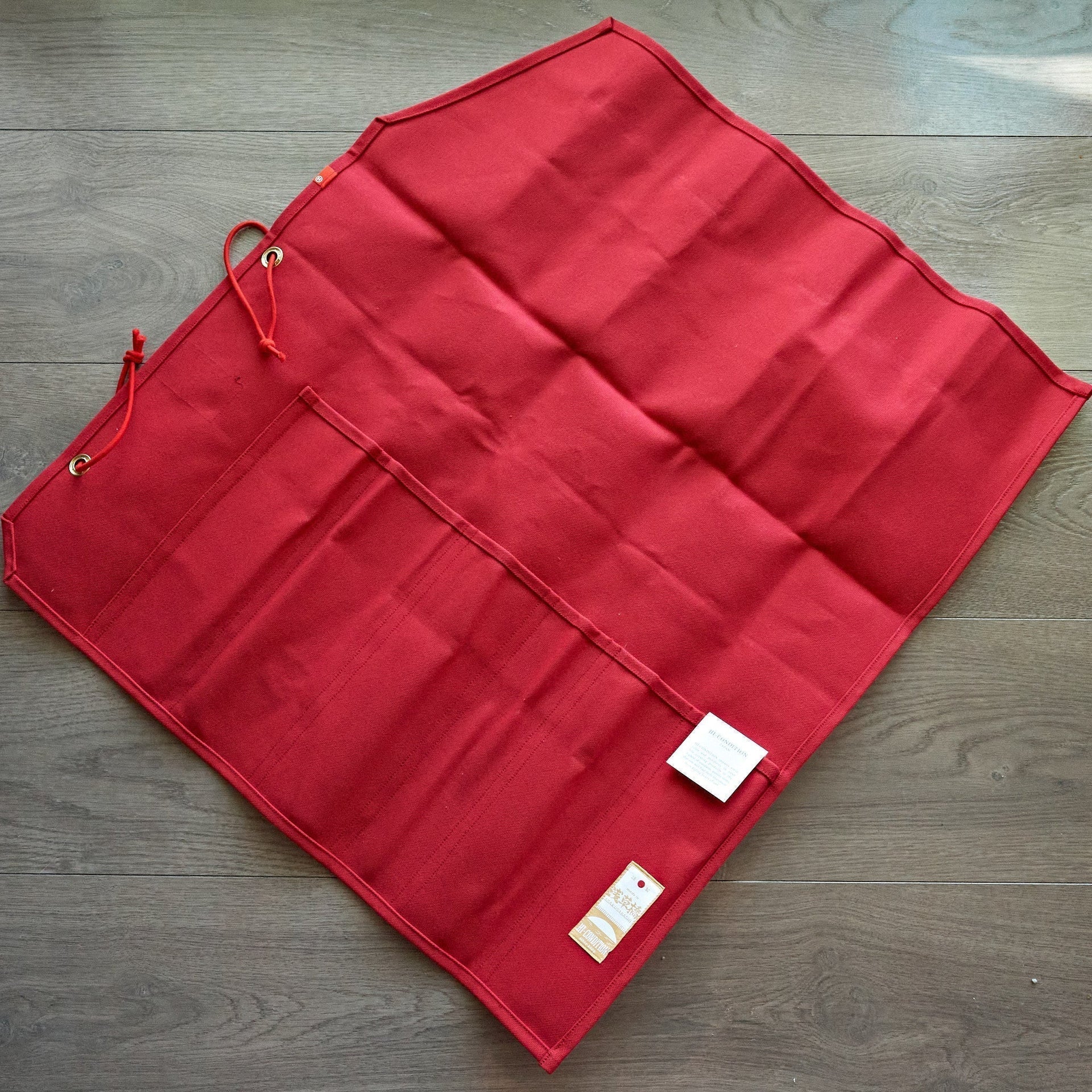 Hi-Condition Hanpu Canvas 6 Pockets Knife Roll Red-Knife Accessories-Hitohira-Carbon Knife Co