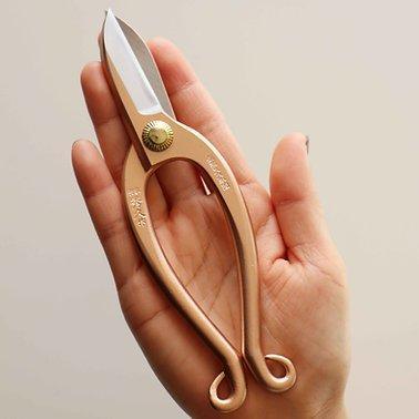 Hidehisa Flower Shears Gold 180mm-Accessories-Toyama Hamono-Carbon Knife Co