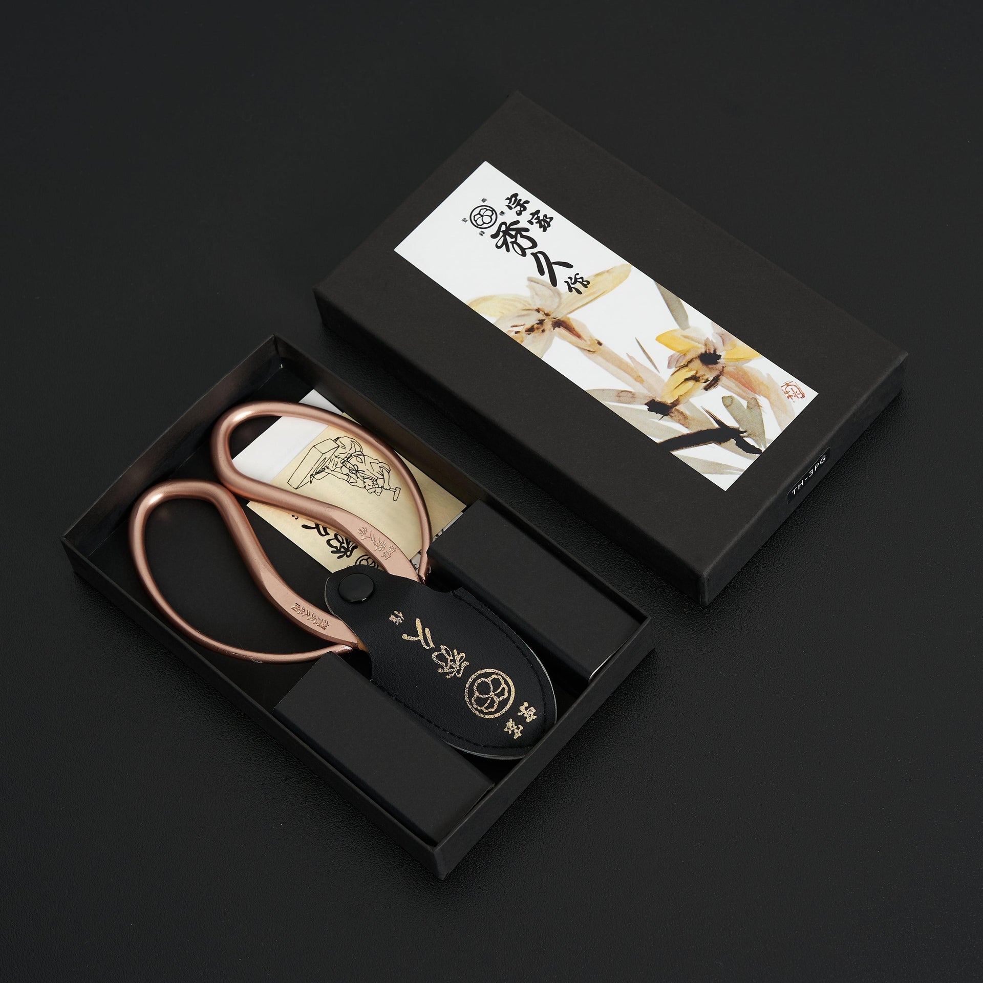 Hidehisa Flower Shears Sakura Gold 165mm-Accessories-Toyama Hamono-Carbon Knife Co