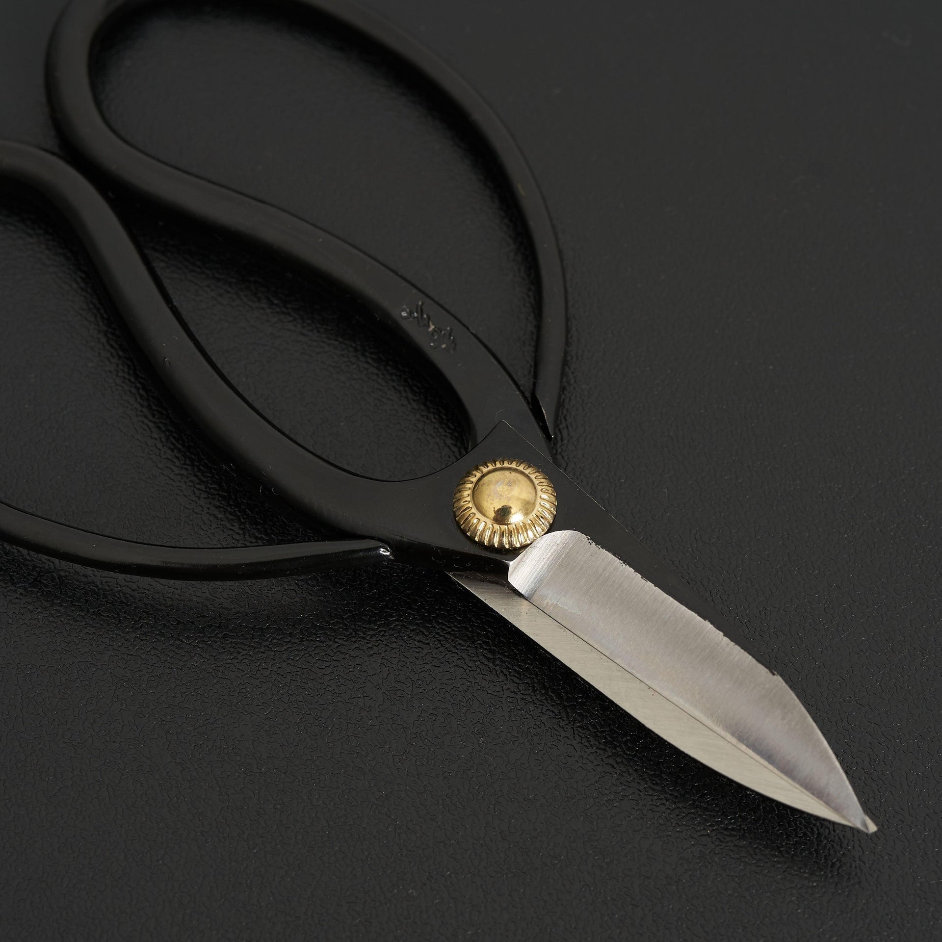 Hidehisa Mini Okubo Shears Black 135mm-Accessories-Toyama Hamono-Carbon Knife Co