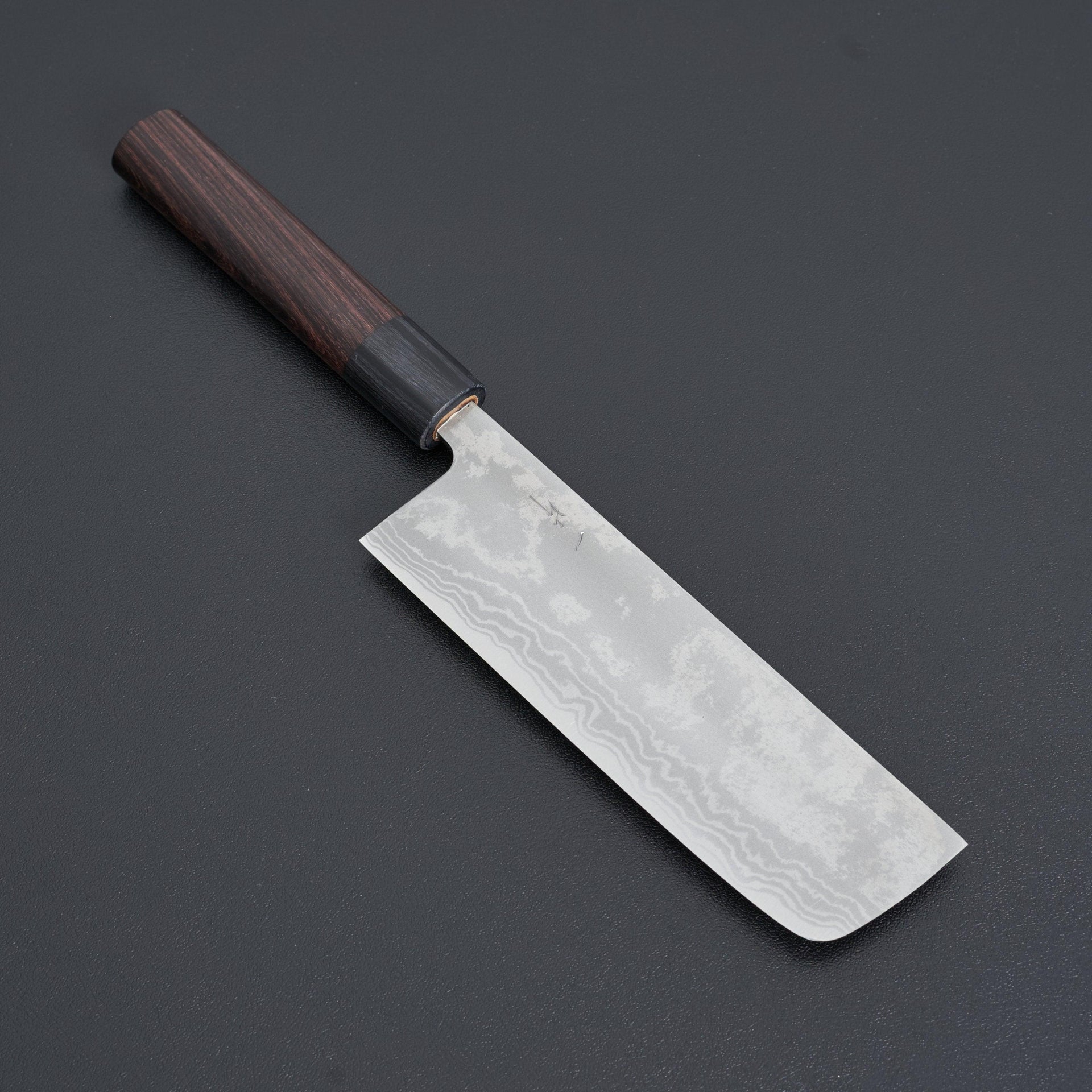 Hitohira GR Blue #2 Damascus Nakiri 150mm-Knife-Hitohira-Carbon Knife Co