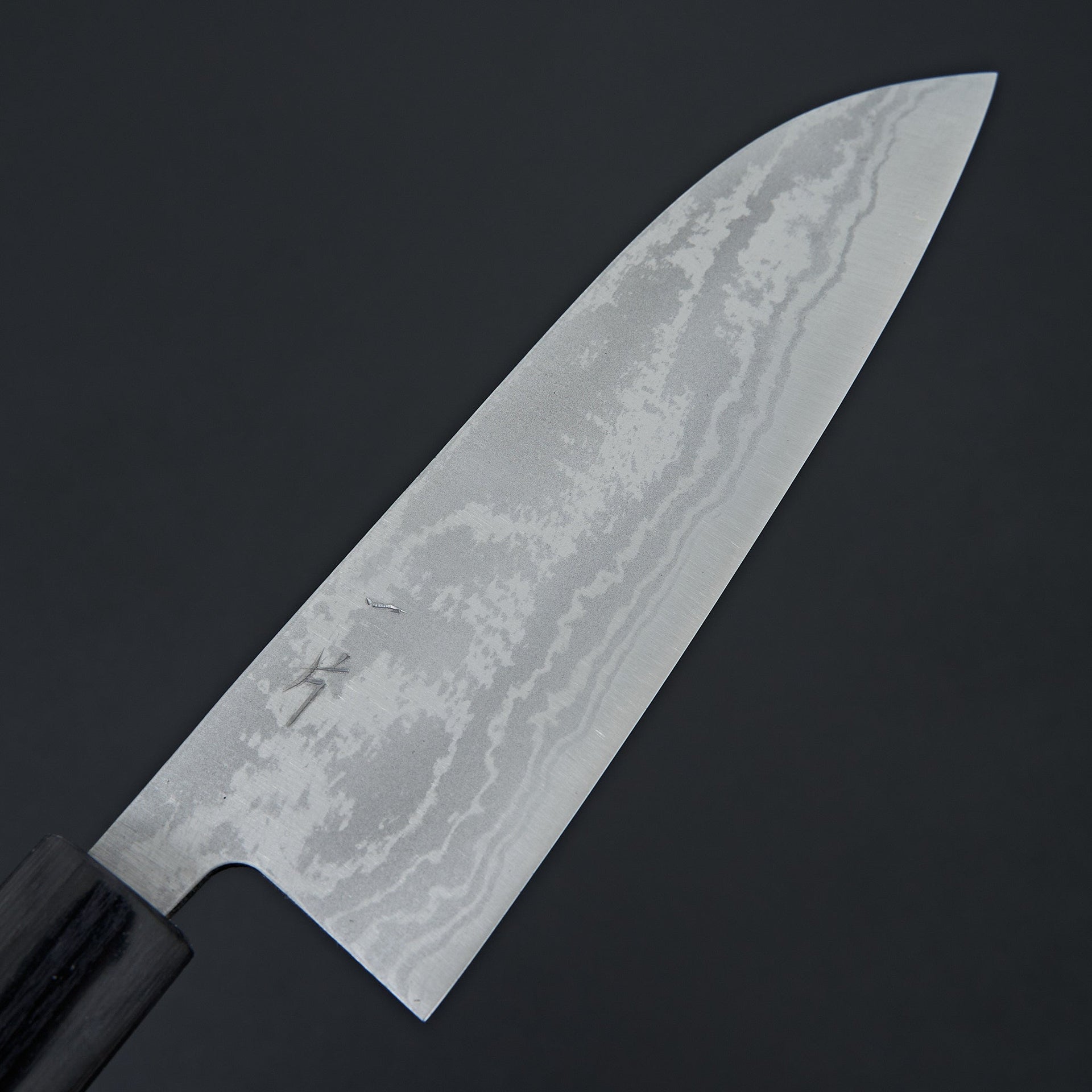 Hitohira GR Blue #2 Damascus Santoku 165mm-Knife-Hitohira-Carbon Knife Co