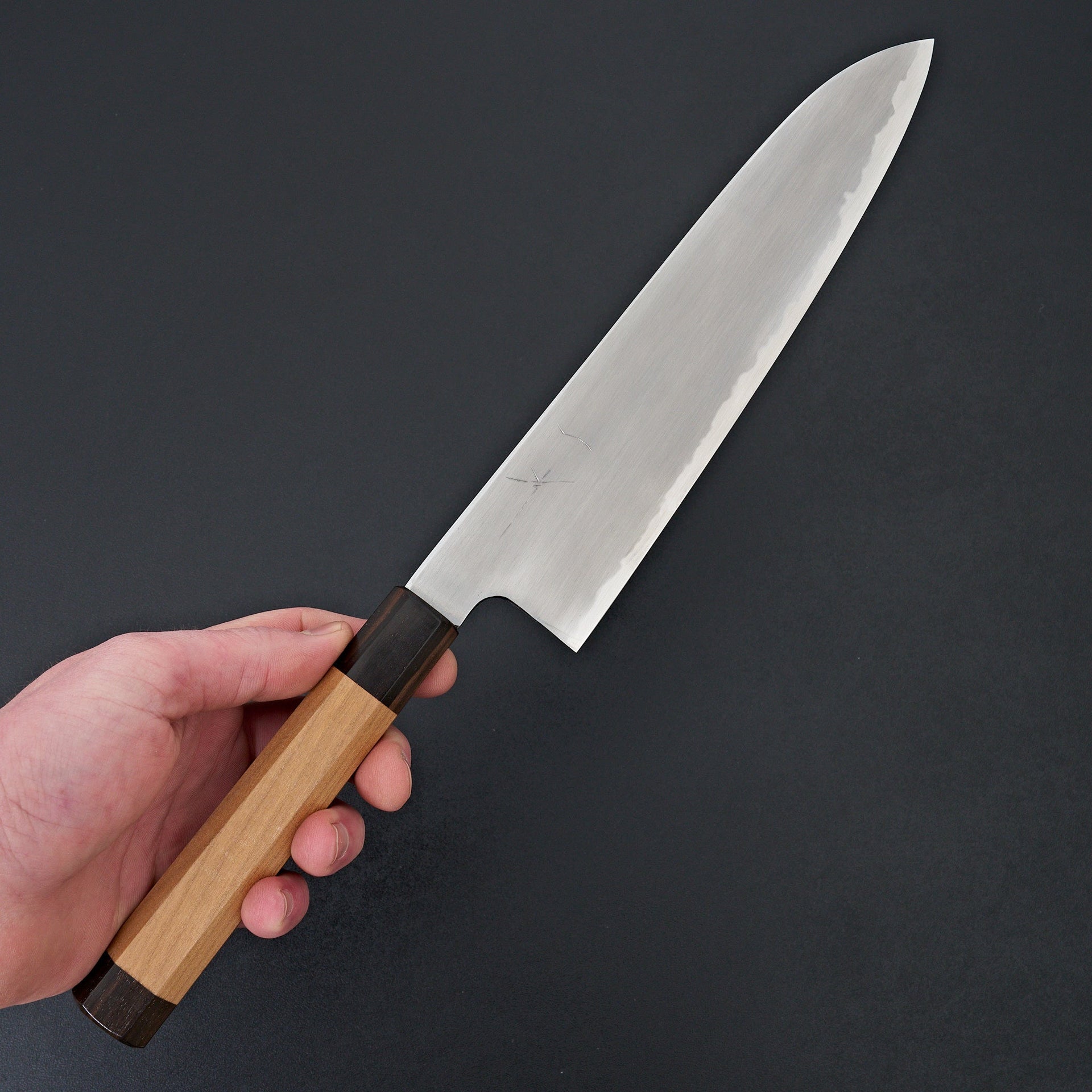 Hitohira Gorobei Rikichi Blue #2 Kasumi Gyuto 240mm Cherry Wood Handle-Knife-Hitohira-Carbon Knife Co