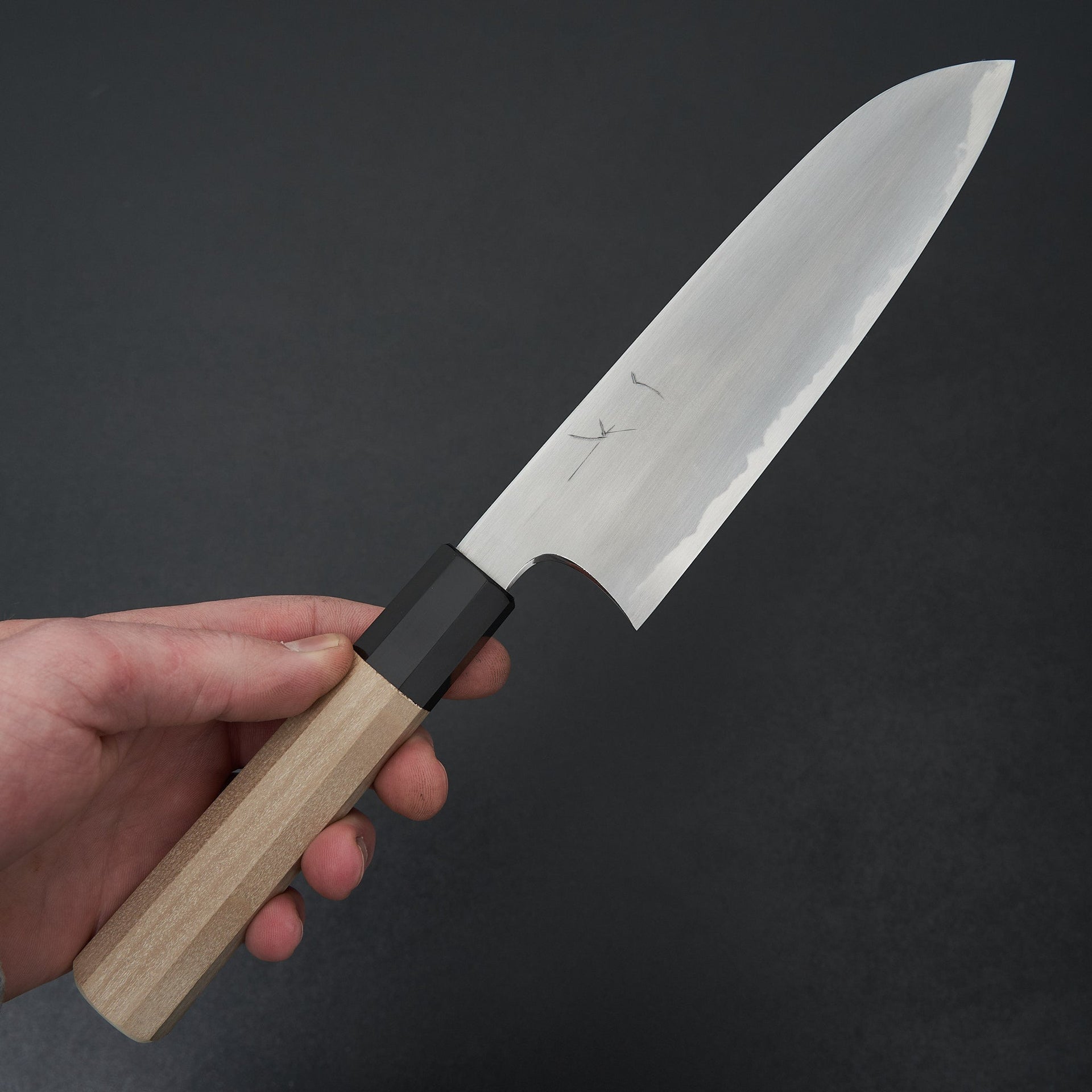 Hitohira Gorobei Rikichi White #2 Kasumi Santoku Ho Wood Handle-Knife-Hitohira-Carbon Knife Co