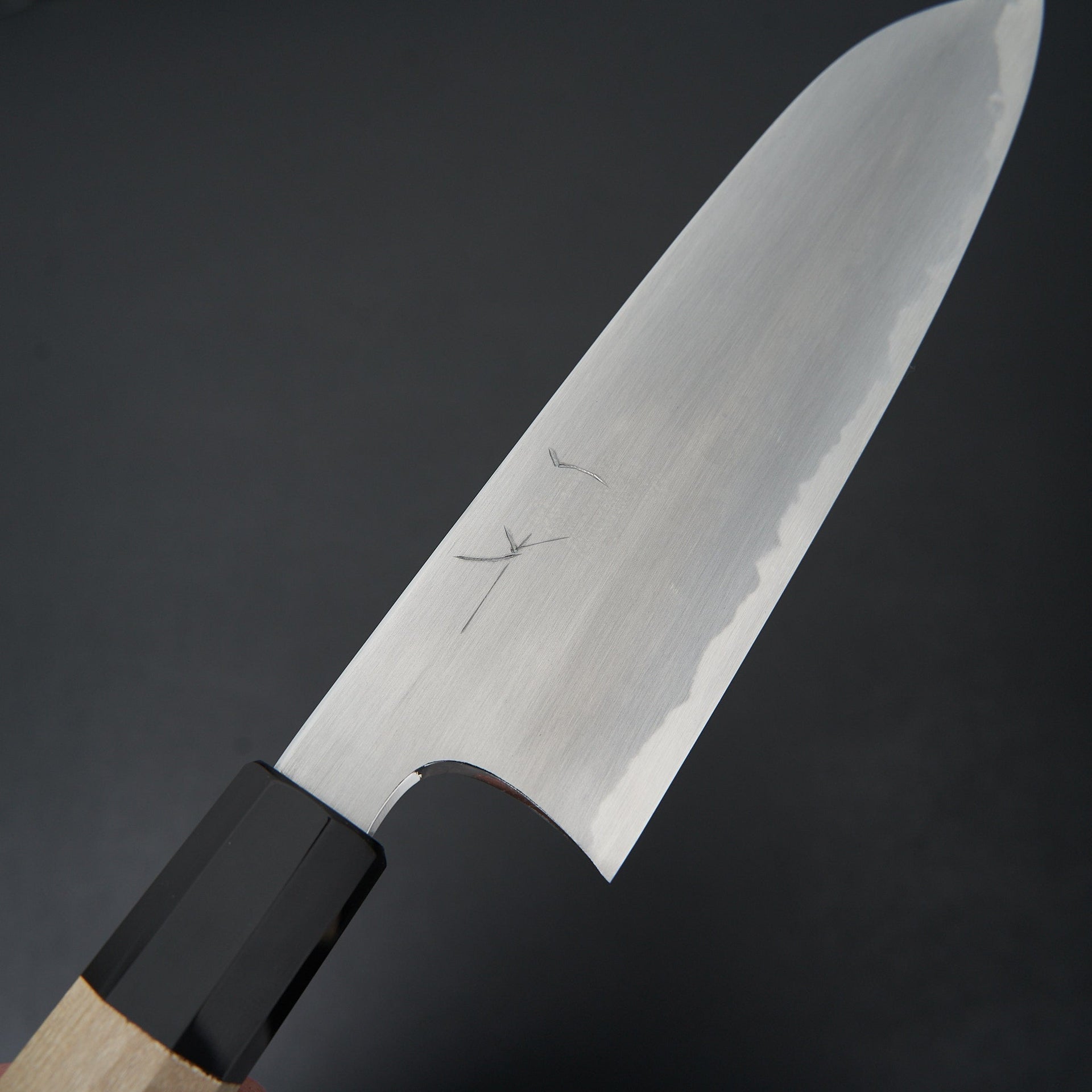 Hitohira Gorobei Rikichi White #2 Kasumi Santoku Ho Wood Handle-Knife-Hitohira-Carbon Knife Co
