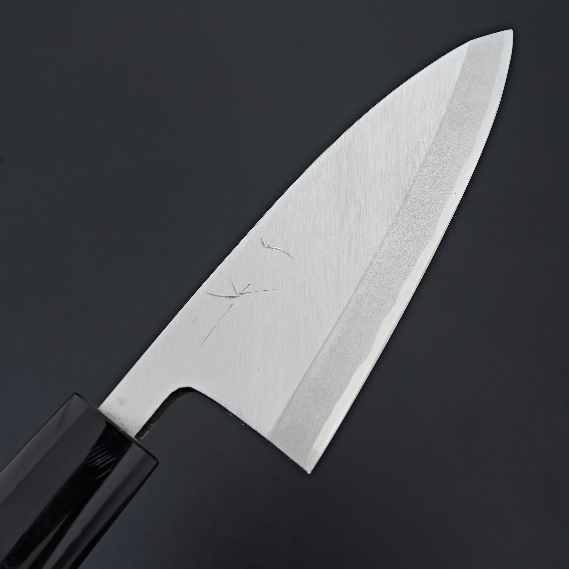 Hitohira Gorobei White #3 Deba 120mm Ho Wood Handle (D-Shape)-Knife-Hitohira-Carbon Knife Co