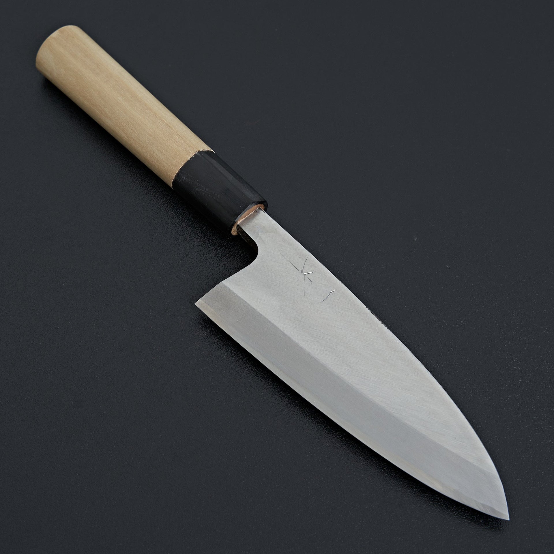 Hitohira Gorobei White #3 Deba 135mm Ho Wood Handle (D-Shape)-Knife-Hitohira-Carbon Knife Co