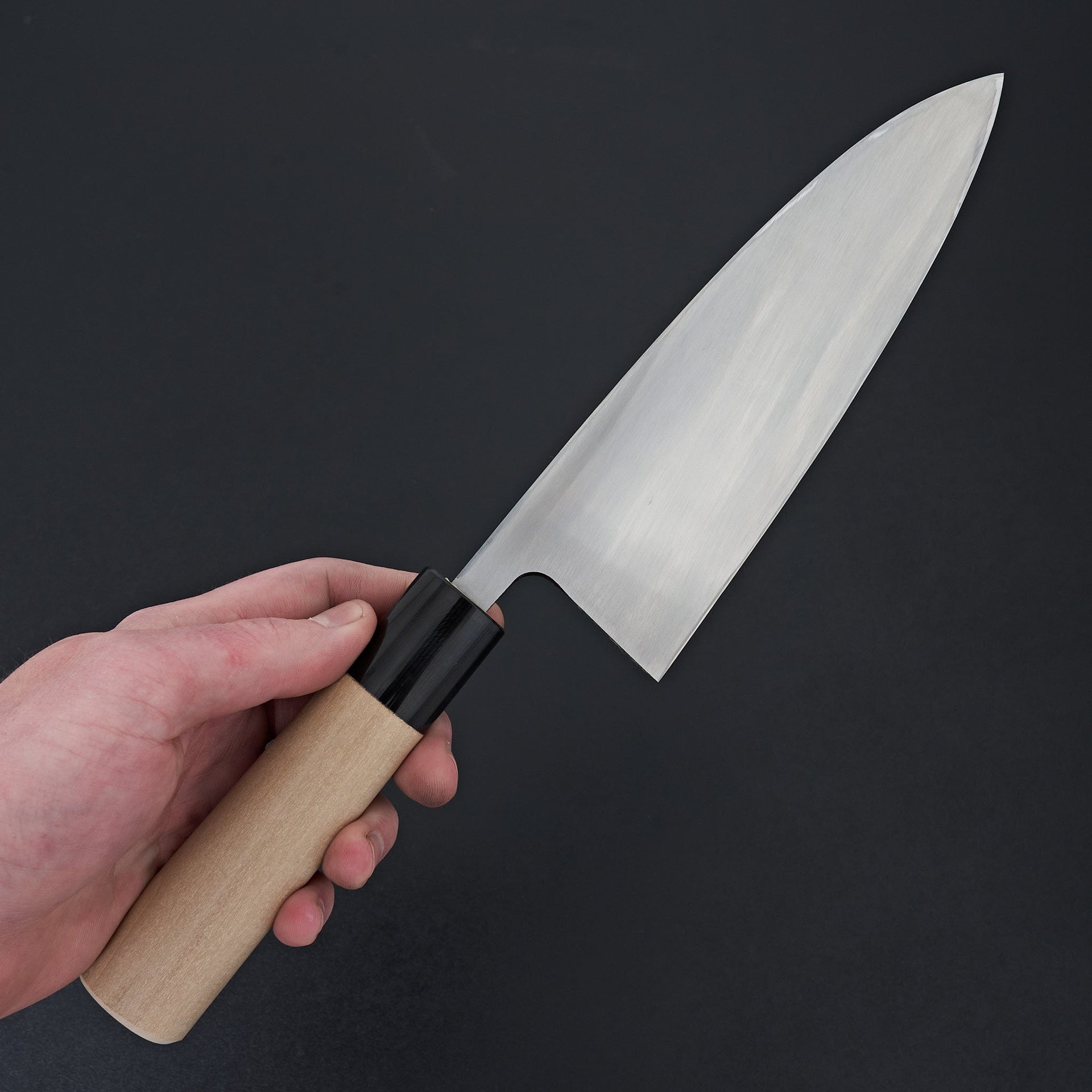 Hitohira Gorobei White #3 Left-Handed Deba 180mm Ho Wood Handle (D-Shape)-Knife-Hitohira-Carbon Knife Co