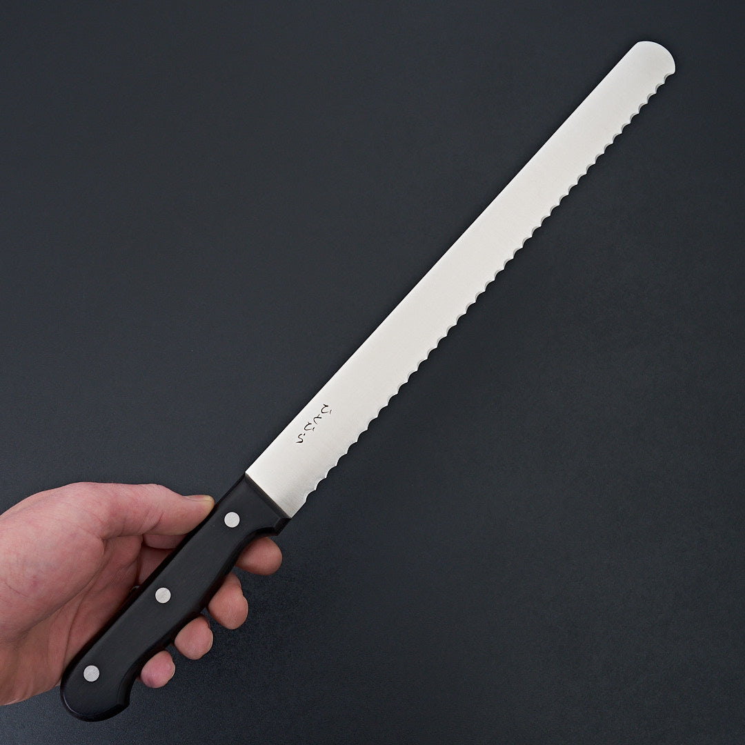 Hitohira Hiragana Bread Knife 300mm Pakka Handle-Knife-Hitohira-Carbon Knife Co