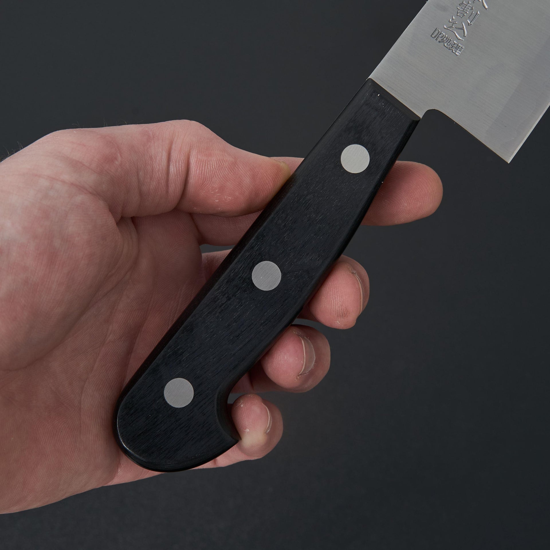 Hitohira Imojiya OKD White #2 Stainless Clad Santoku 180mm Pakka Handle-Knife-Hitohira-Carbon Knife Co