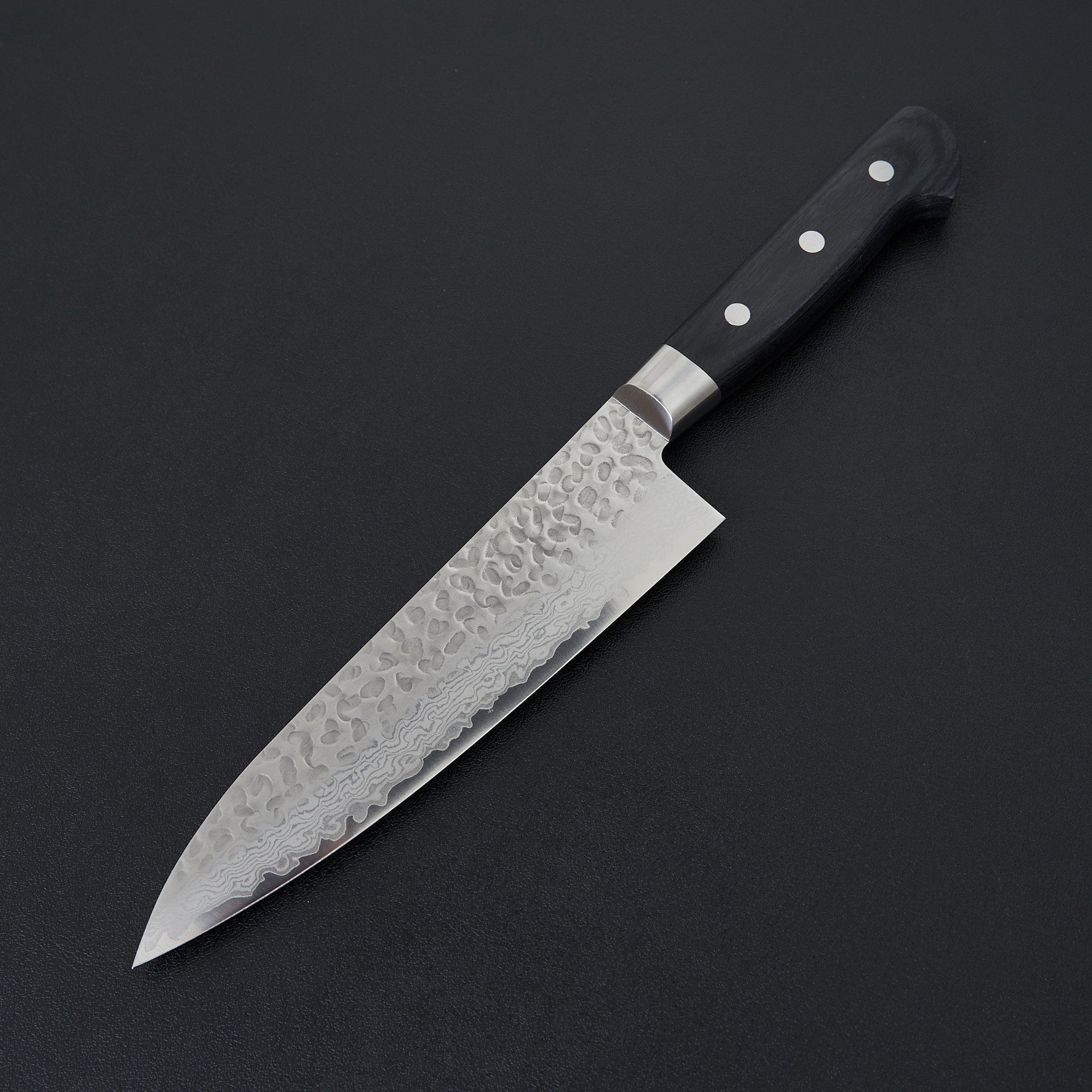 Hitohira Imojiya ST Tsuchime Damascus Gyuto 180mm Pakka Handle (Yo)-Hitohira-Carbon Knife Co