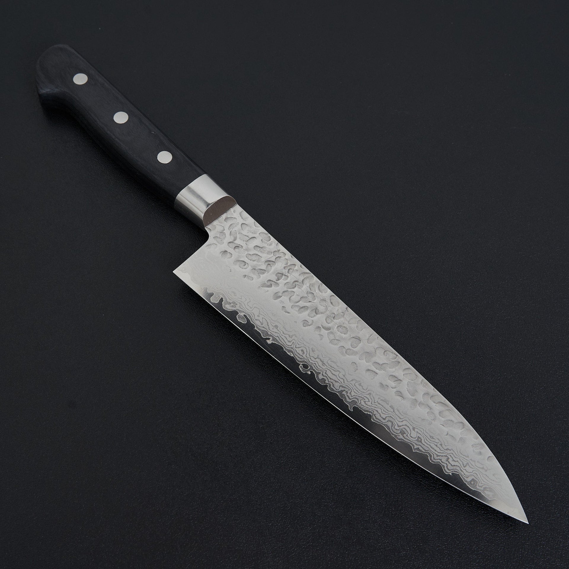 Hitohira Imojiya ST Tsuchime Damascus Gyuto 180mm Pakka Handle (Yo)-Hitohira-Carbon Knife Co