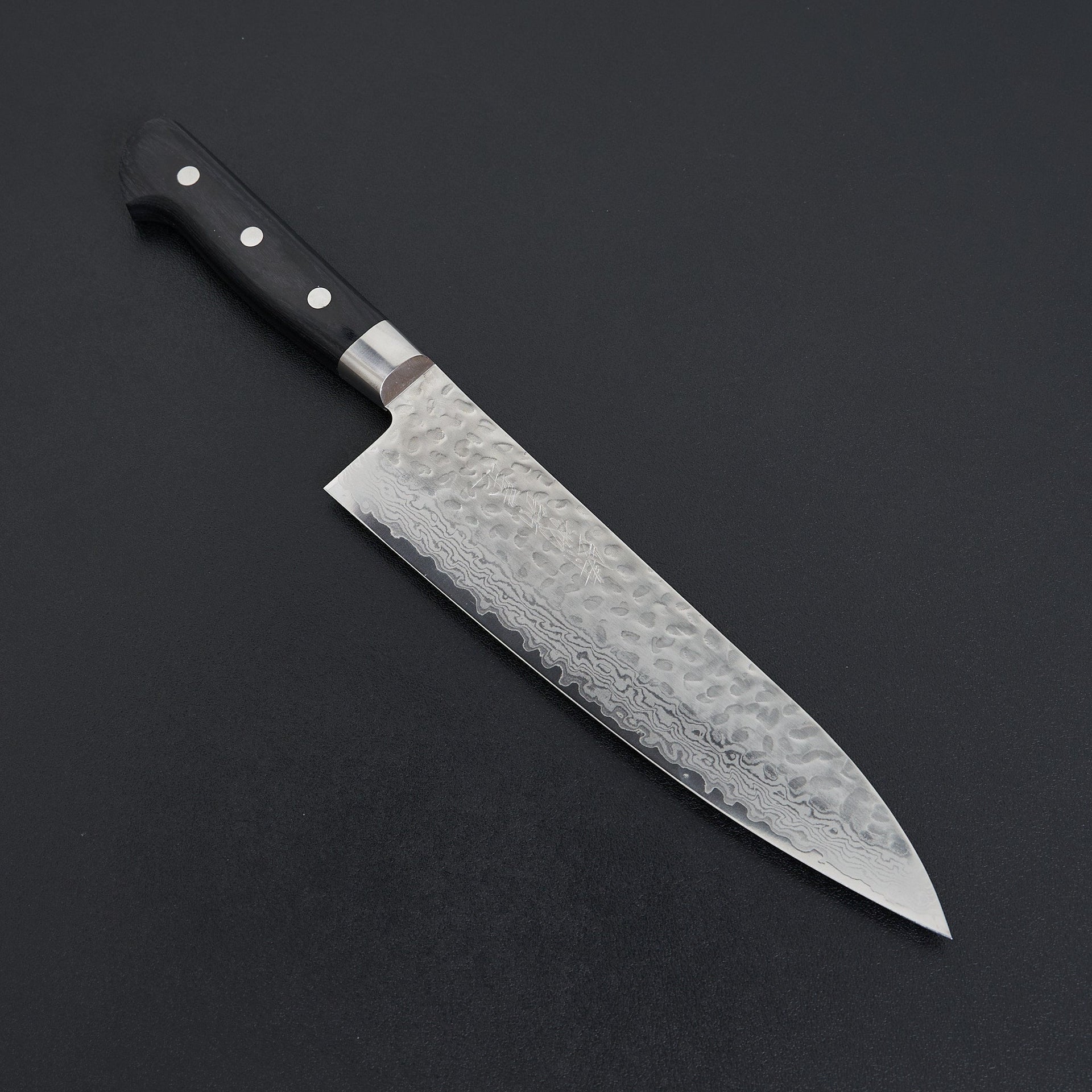 Hitohira Imojiya ST Tsuchime Damascus Gyuto 210mm Pakka Handle (Yo)-Hitohira-Carbon Knife Co