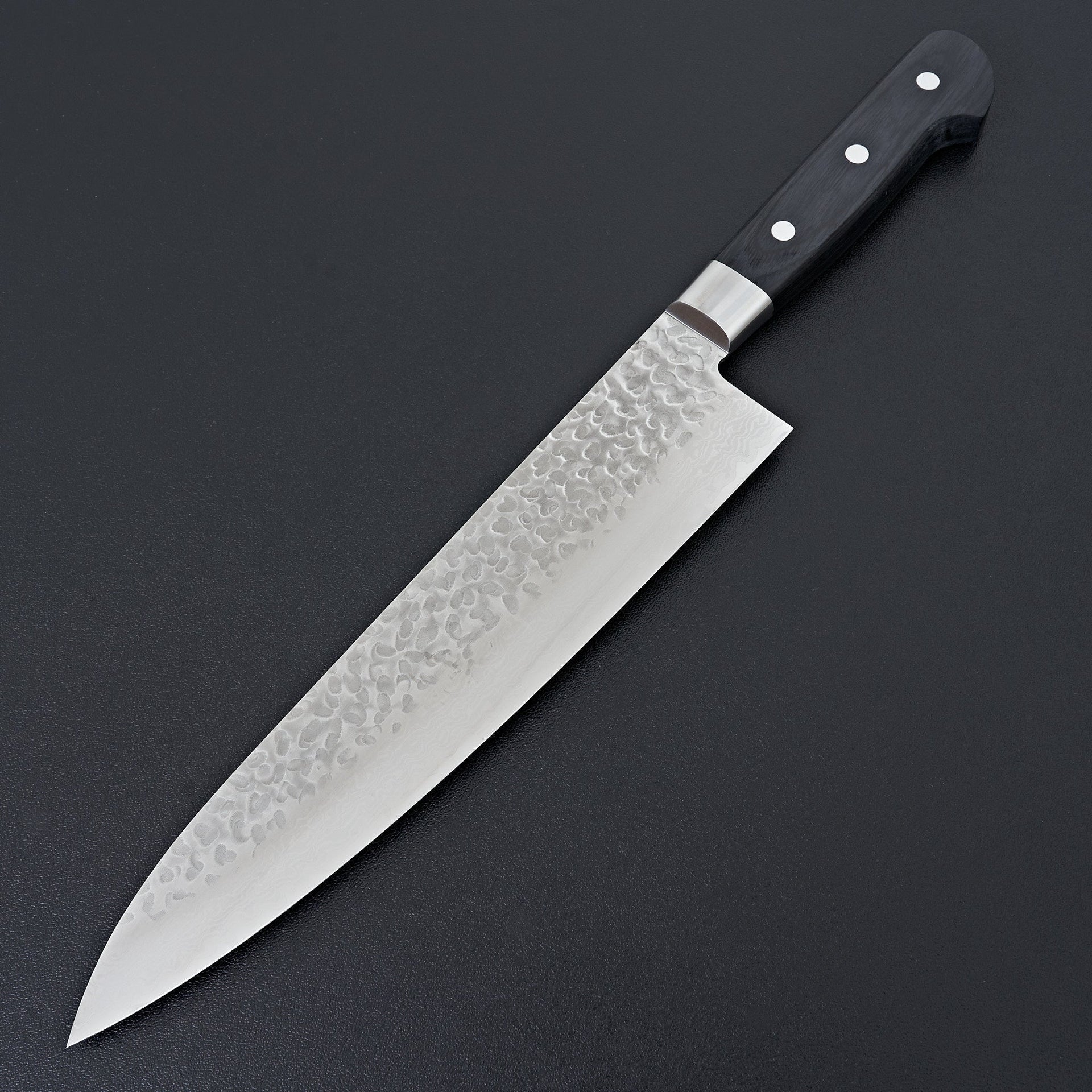 Hitohira Imojiya ST Tsuchime Damascus Gyuto 240mm Pakka Handle (Yo)-Hitohira-Carbon Knife Co