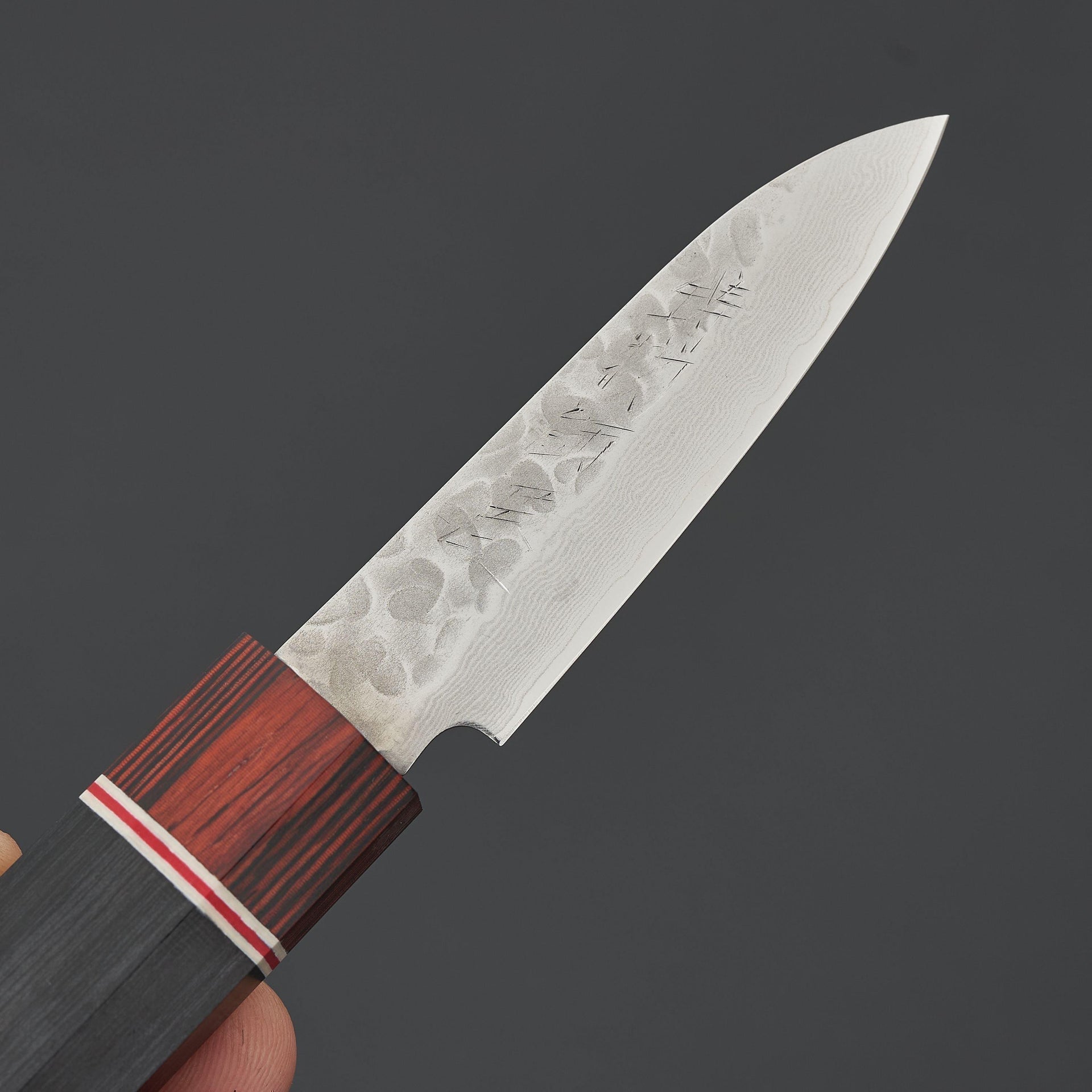 Hitohira Imojiya ST Tsuchime Damascus Paring 75mm-Knife-Hitohira-Carbon Knife Co