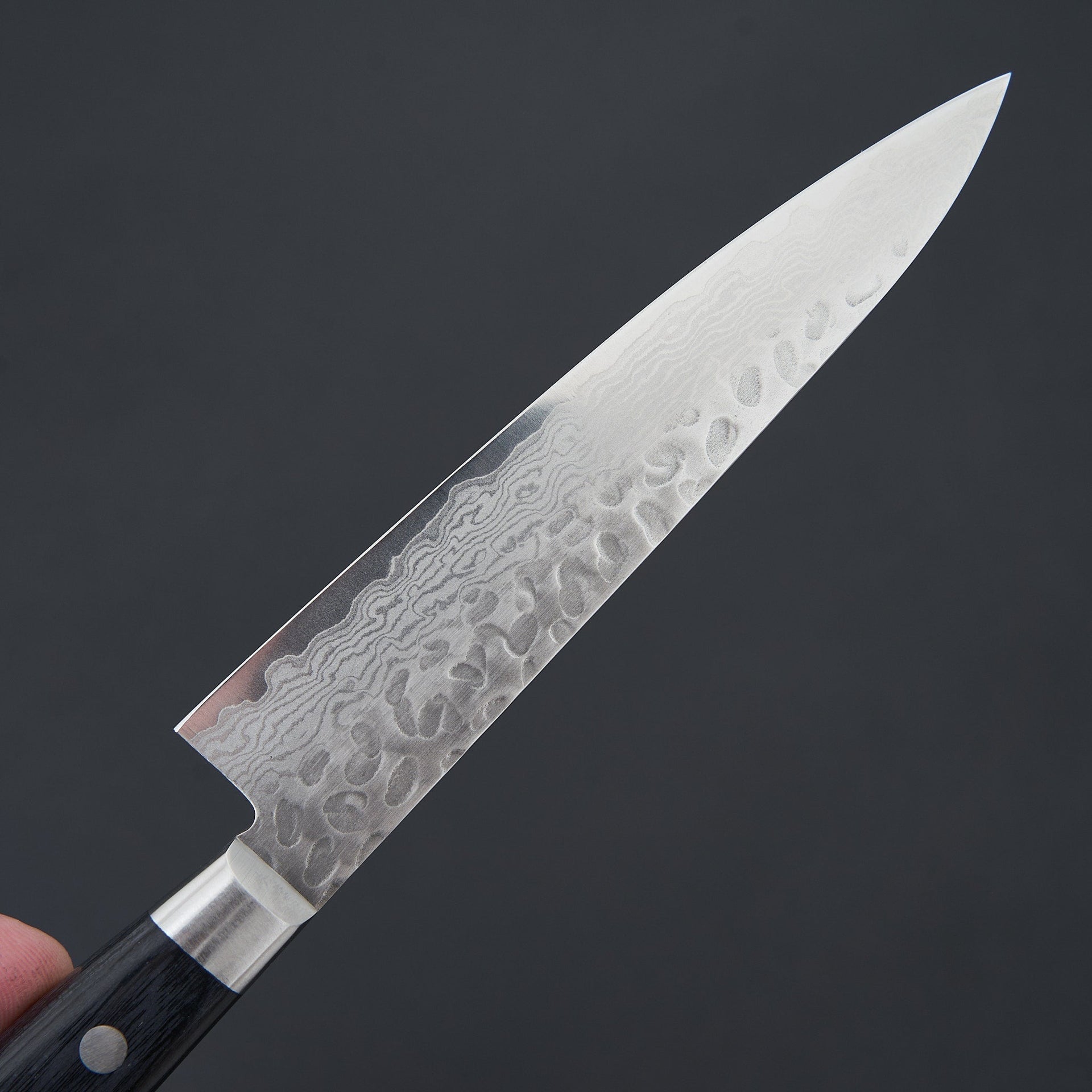 Hitohira Imojiya ST Tsuchime Damascus Petty 135mm Pakka Handle (Yo)-Knife-Hitohira-Carbon Knife Co