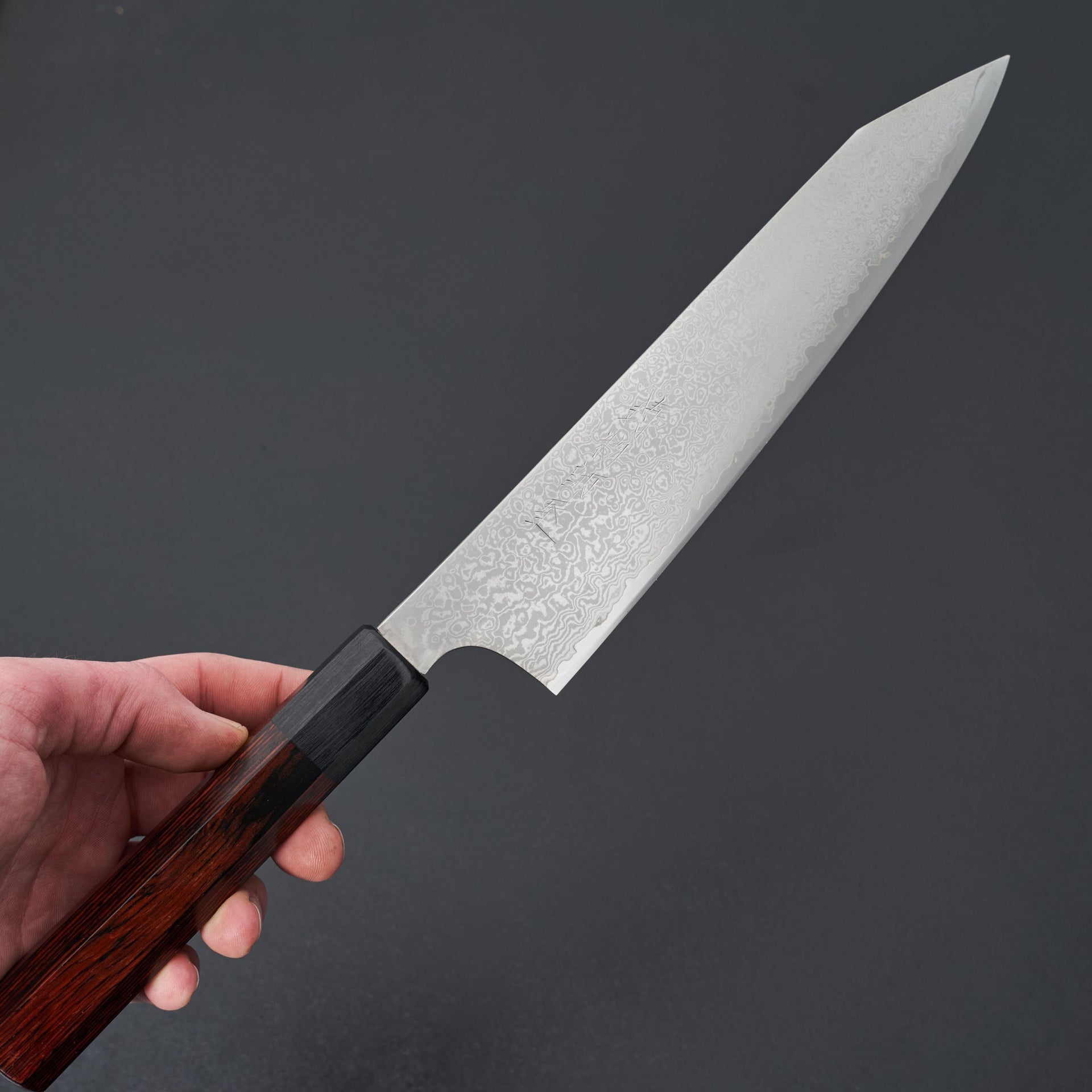Hitohira Imojiya TH Damascus Kiritsuke Gyuto 210mm Pakka Handle-Knife-Hitohira-Carbon Knife Co