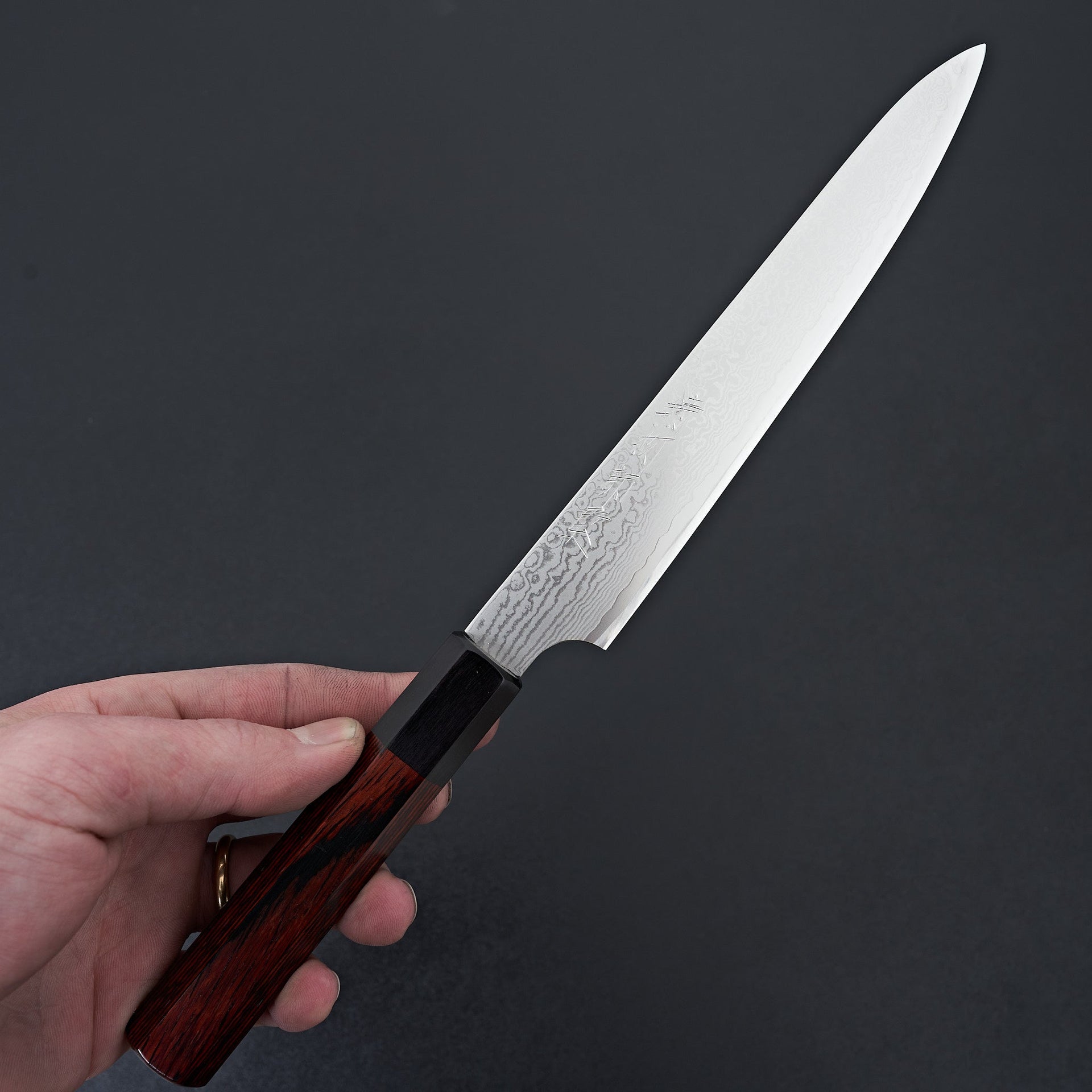 Hitohira Imojiya TH Damascus Petty 180mm Pakka Handle-Knife-Hitohira-Carbon Knife Co