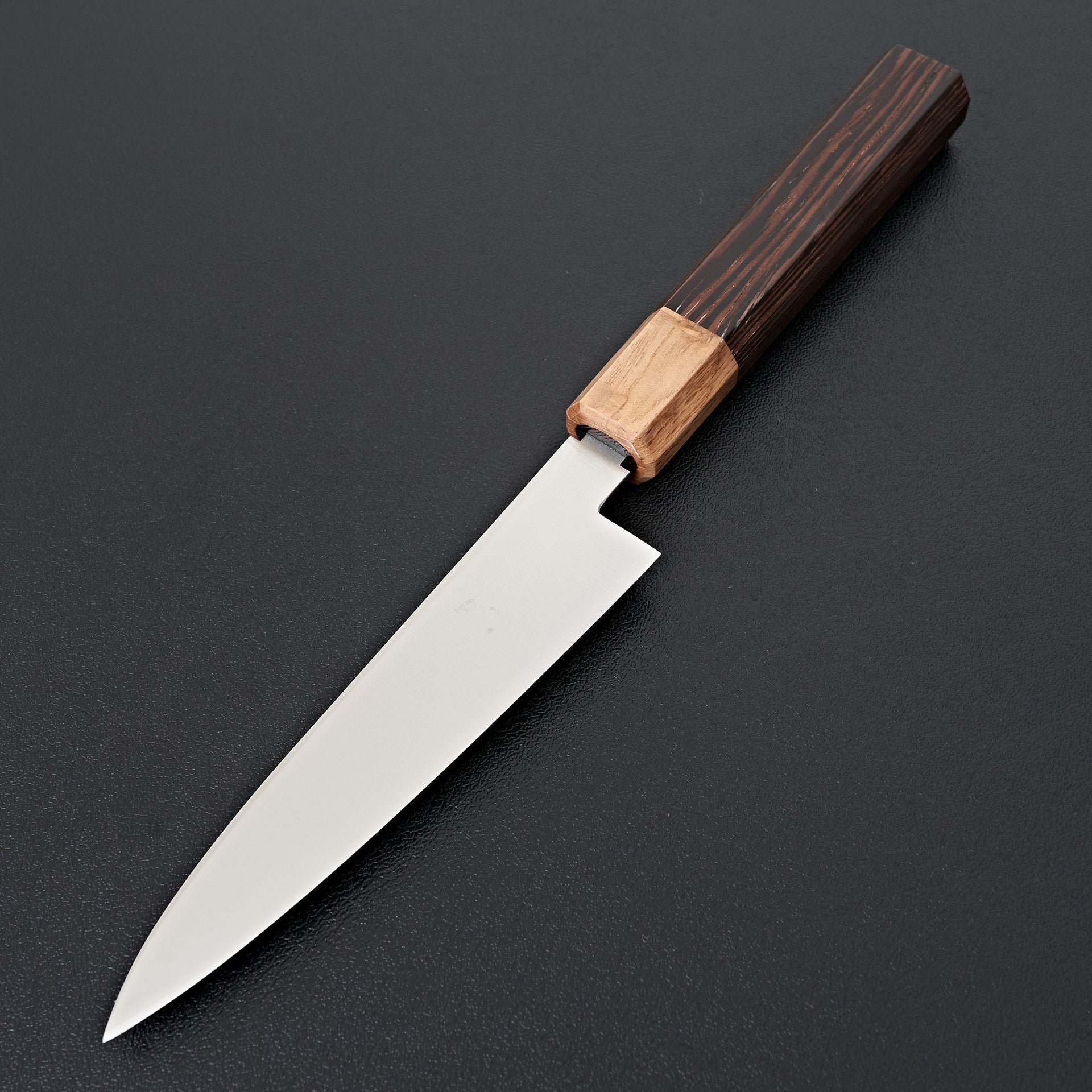 Hitohira KH Stainless Petty 120mm Wenge Handle (Oak Ferrule)-Knife-Hitohira-Carbon Knife Co