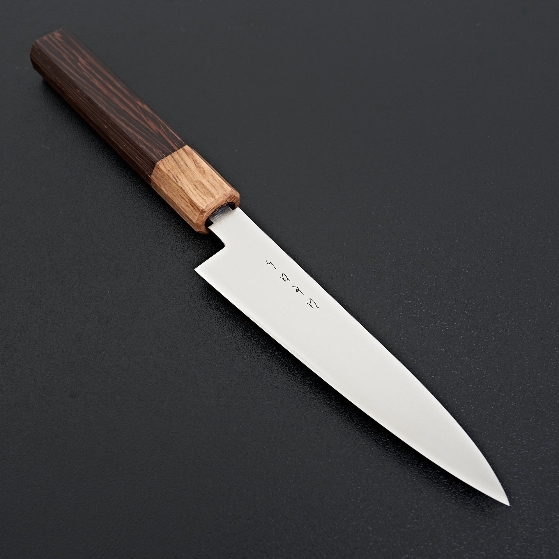 Hitohira KH Stainless Petty 120mm Wenge Handle (Oak Ferrule)-Knife-Hitohira-Carbon Knife Co