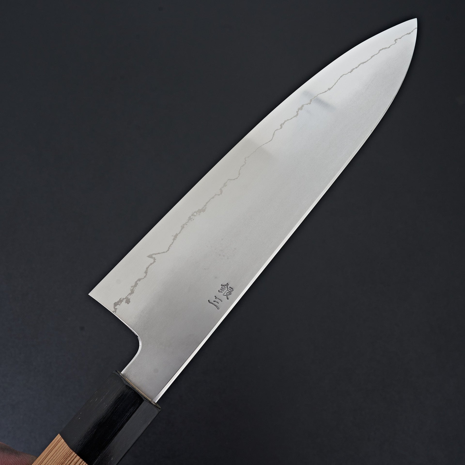 Hitohira Kikuchiyo Izo Silver #3 Gyuto 210mm Yakusugi Cedar Handle-Knife-Hitohira-Carbon Knife Co