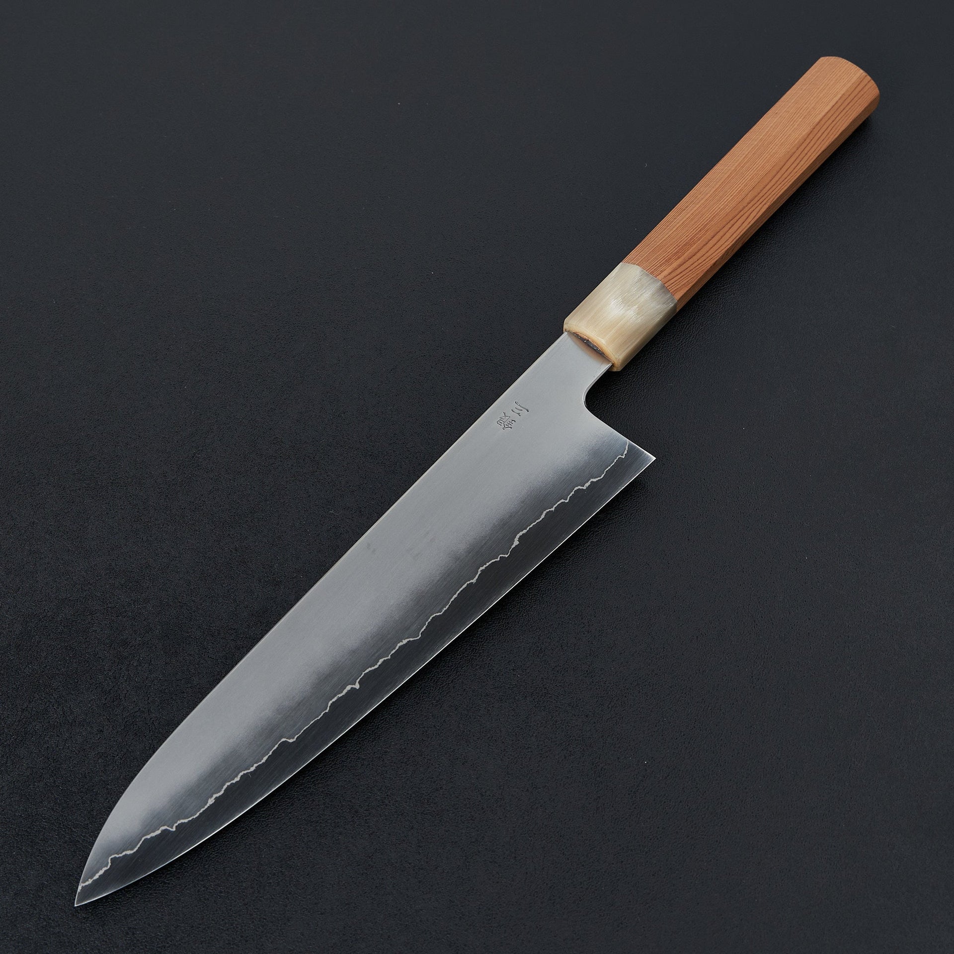 Hitohira Kikuchiyo Izo Silver #3 Gyuto 240mm Yakusugi Cedar Handle-Knife-Hitohira-Carbon Knife Co