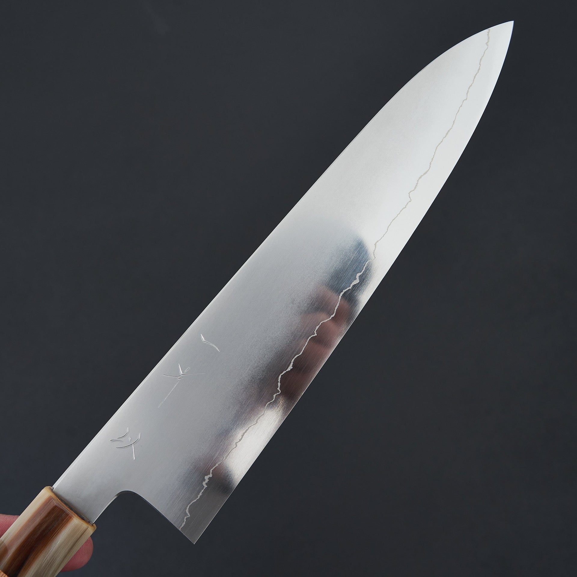 Hitohira Kikuchiyo Izo Silver #3 Gyuto 240mm Yakusugi Cedar Handle-Knife-Hitohira-Carbon Knife Co