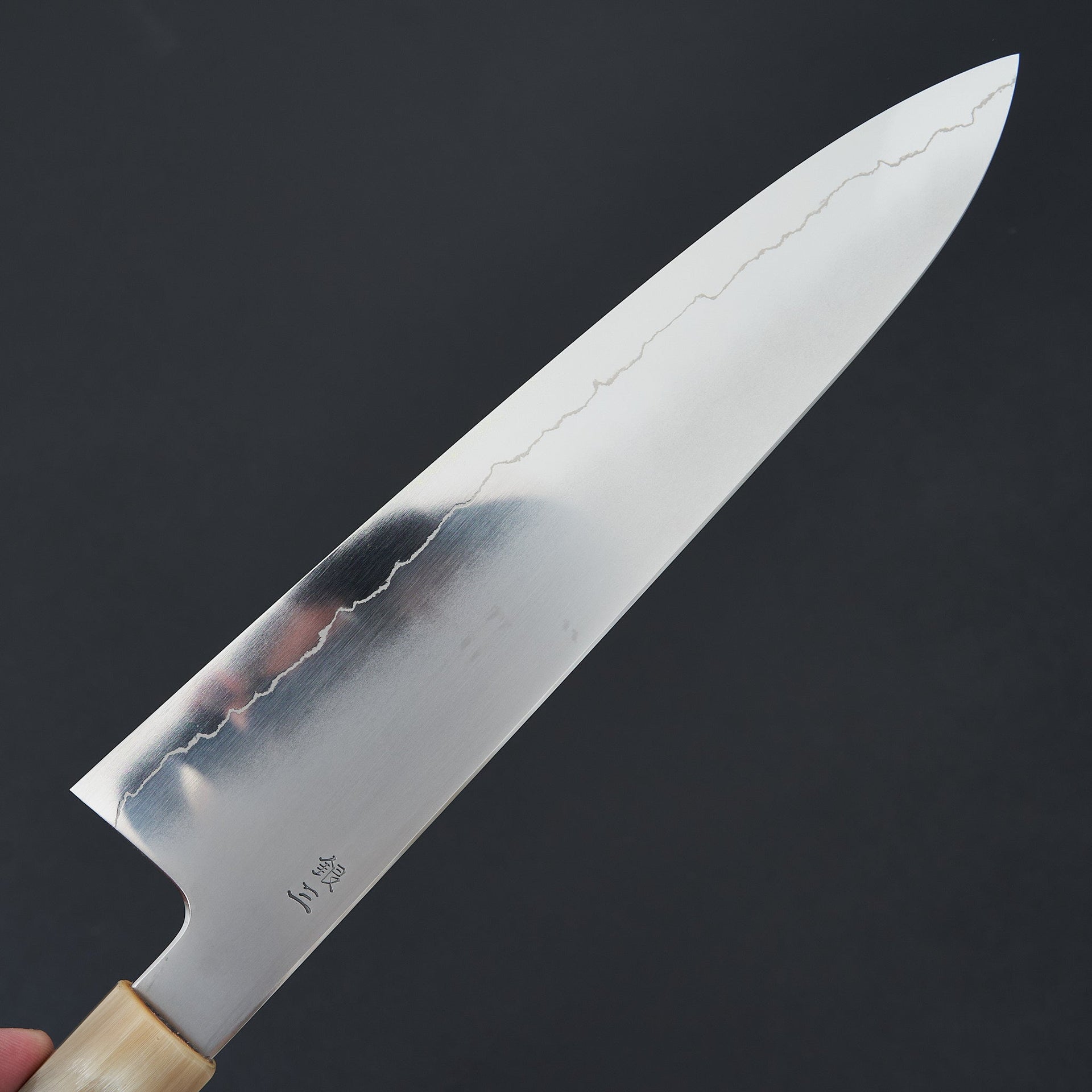 Hitohira Kikuchiyo Izo Silver #3 Gyuto 240mm Yakusugi Cedar Handle-Knife-Hitohira-Carbon Knife Co